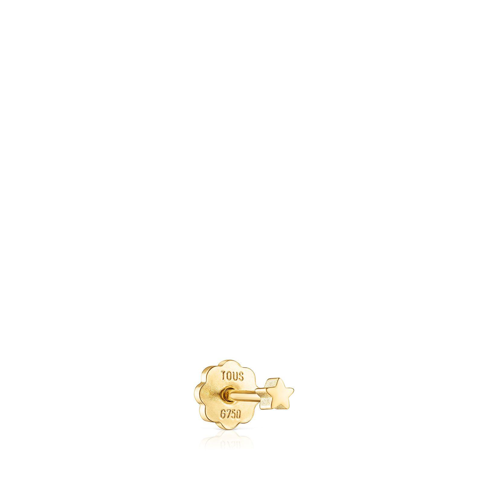 Piercing de oreja de oro con estrella Tous-1