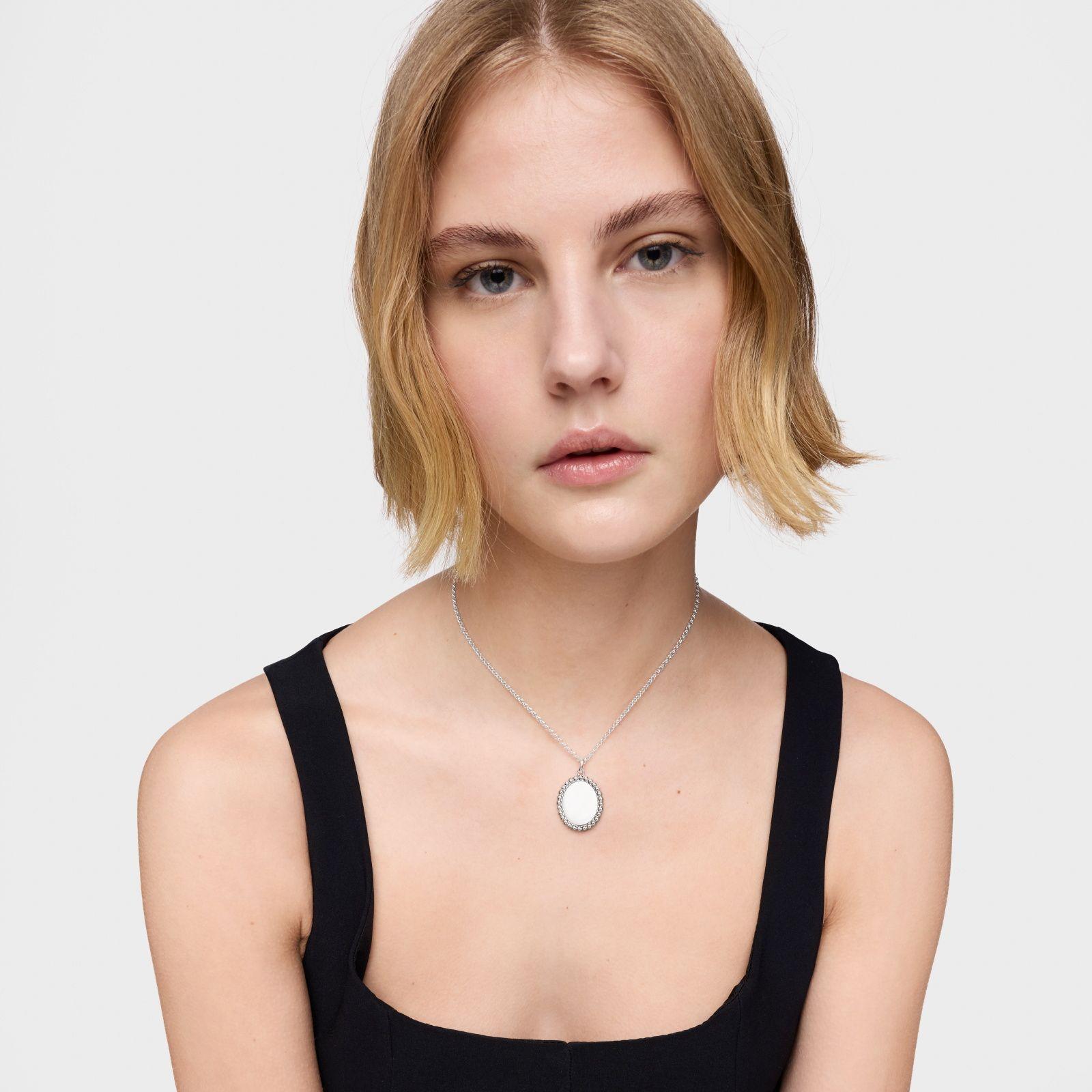 Colgante medalla de plata Basics-3