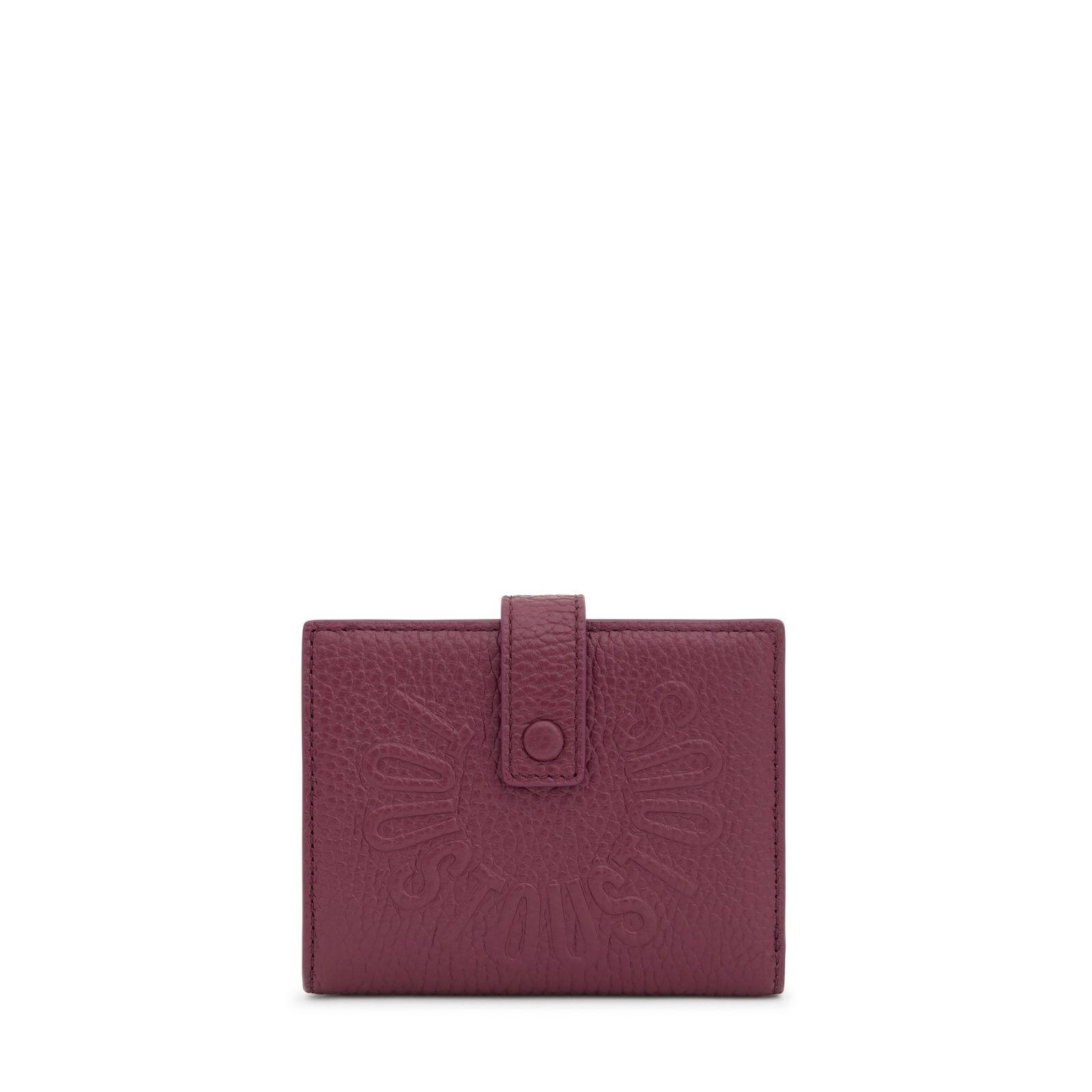 Cartera Flap de piel burdeos TOUS Miranda-0
