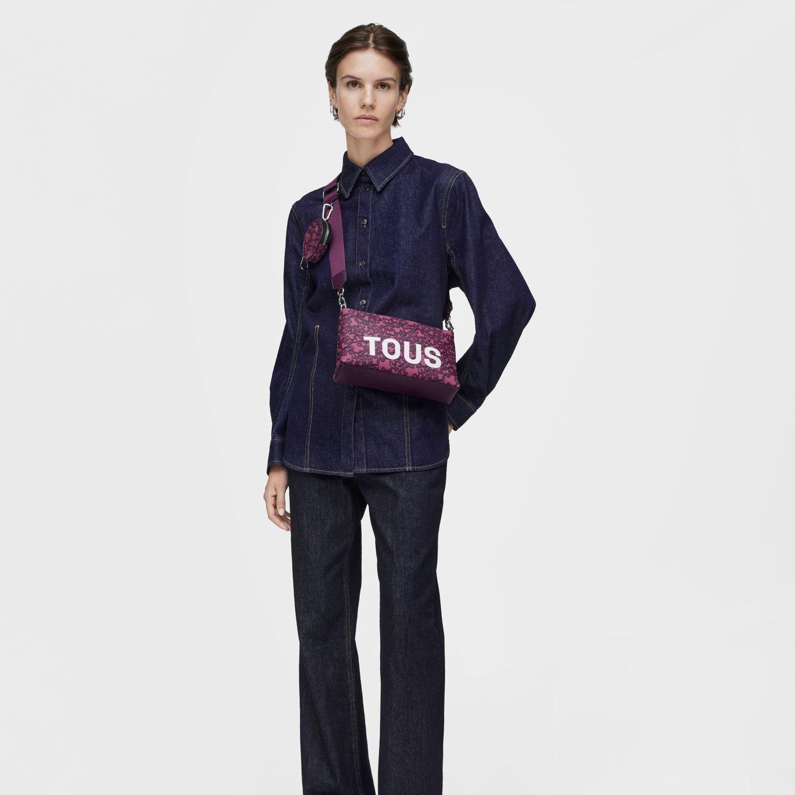 Bandolera Flat burdeos Kaos Mini Evolution-3