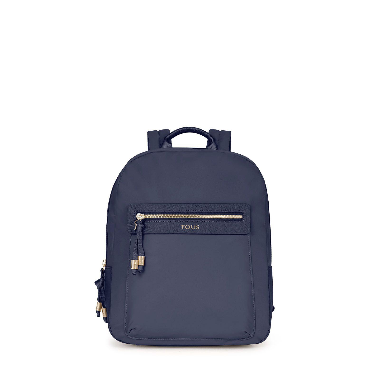 Mochila Tous Brunock Chain de Lona en color marino-0