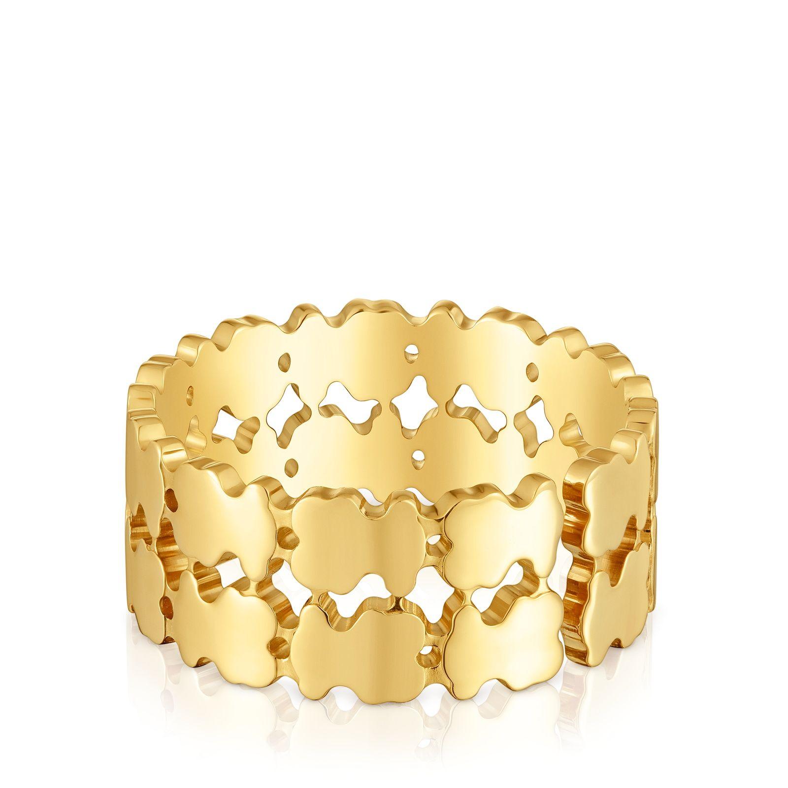 Anillo con baño de oro 18 kt sobre plata TOUS Sweet 40s-2