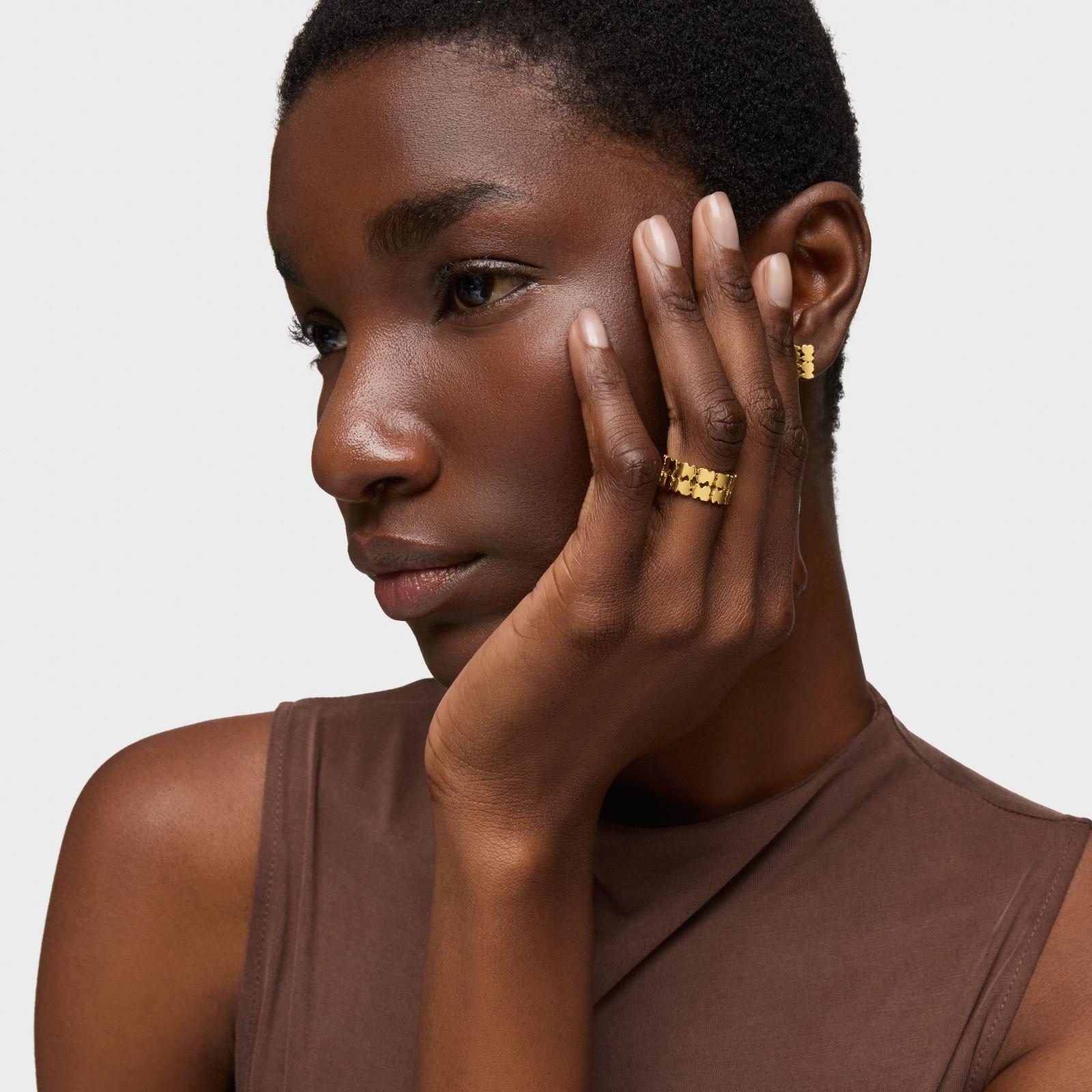 Anillo con baño de oro 18 kt sobre plata TOUS Sweet 40s-3