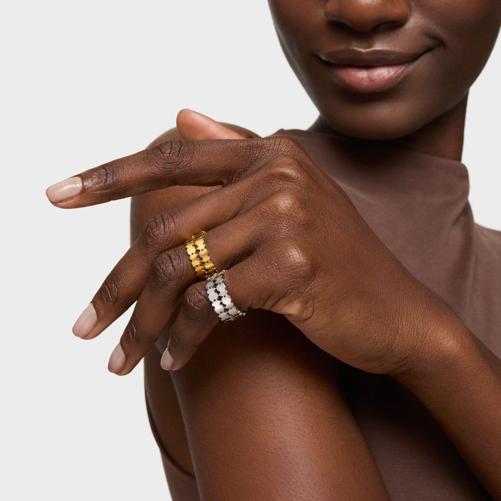 Anillo con baño de oro 18 kt sobre plata TOUS Sweet 40s-4