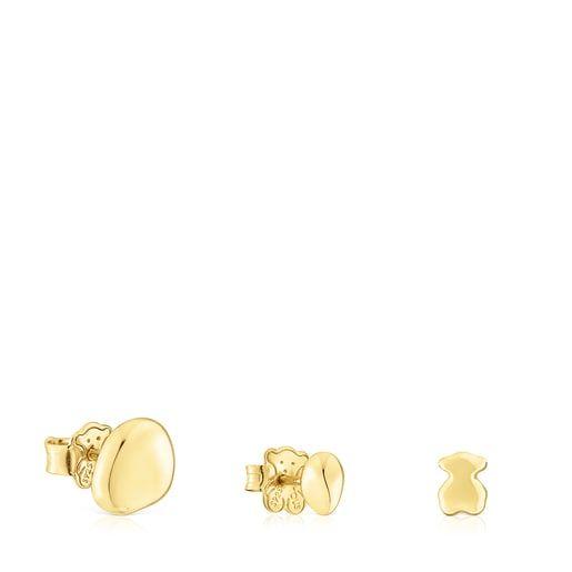 Pack de tres aros de plata vermeil Joy Bits Tous-0