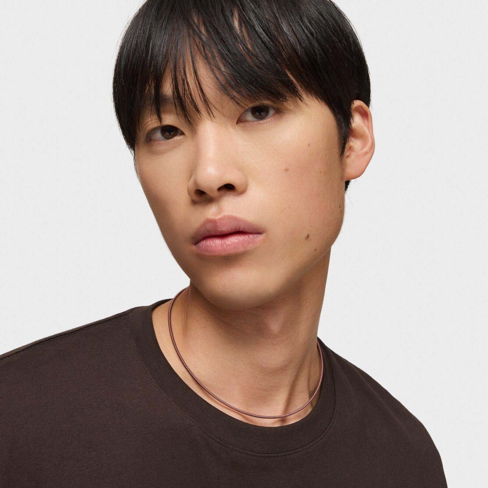 Collar de acero marrón 2 mm TOUS Mesh Tube-3