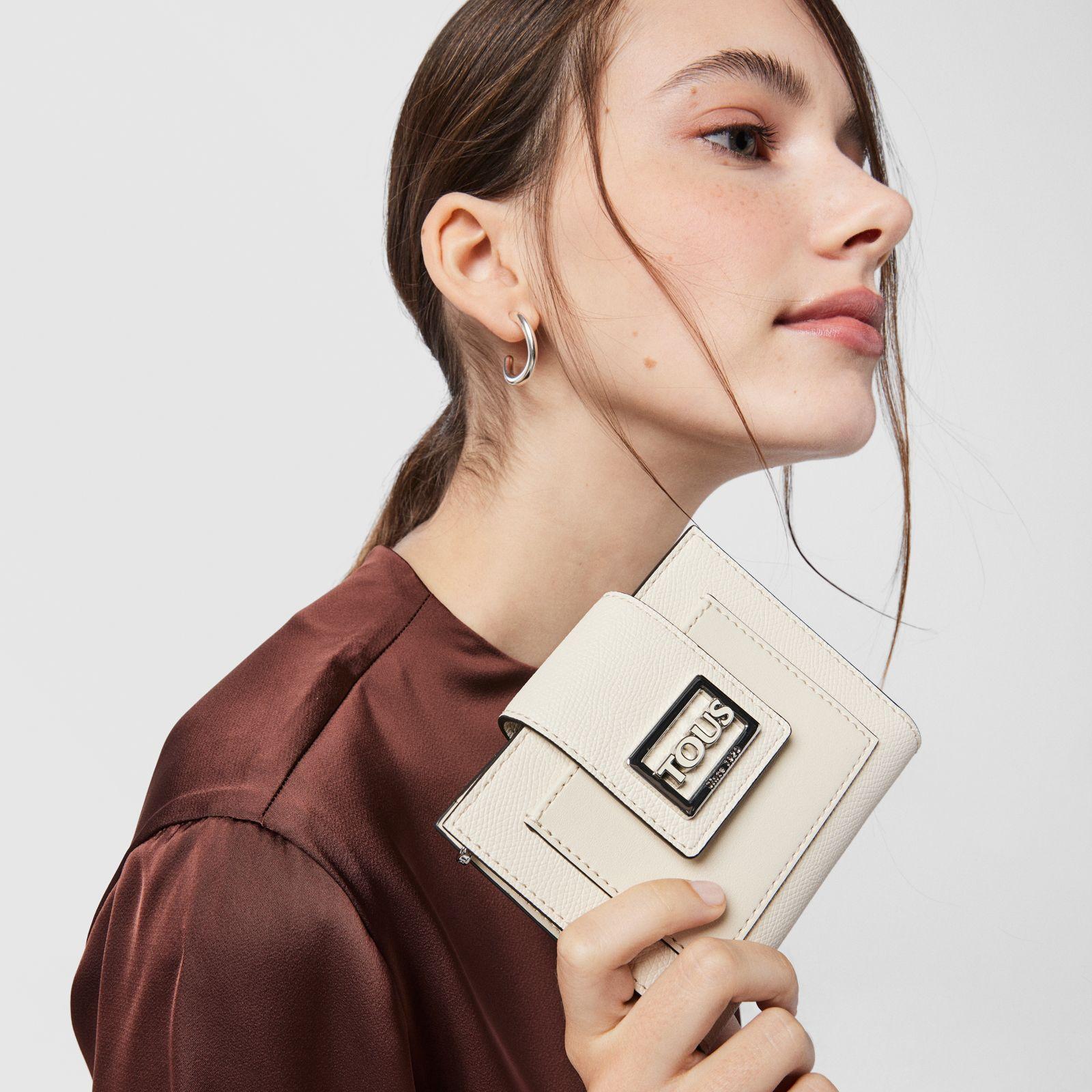 Billetera Pocket pequeña beige Funny Tous-3