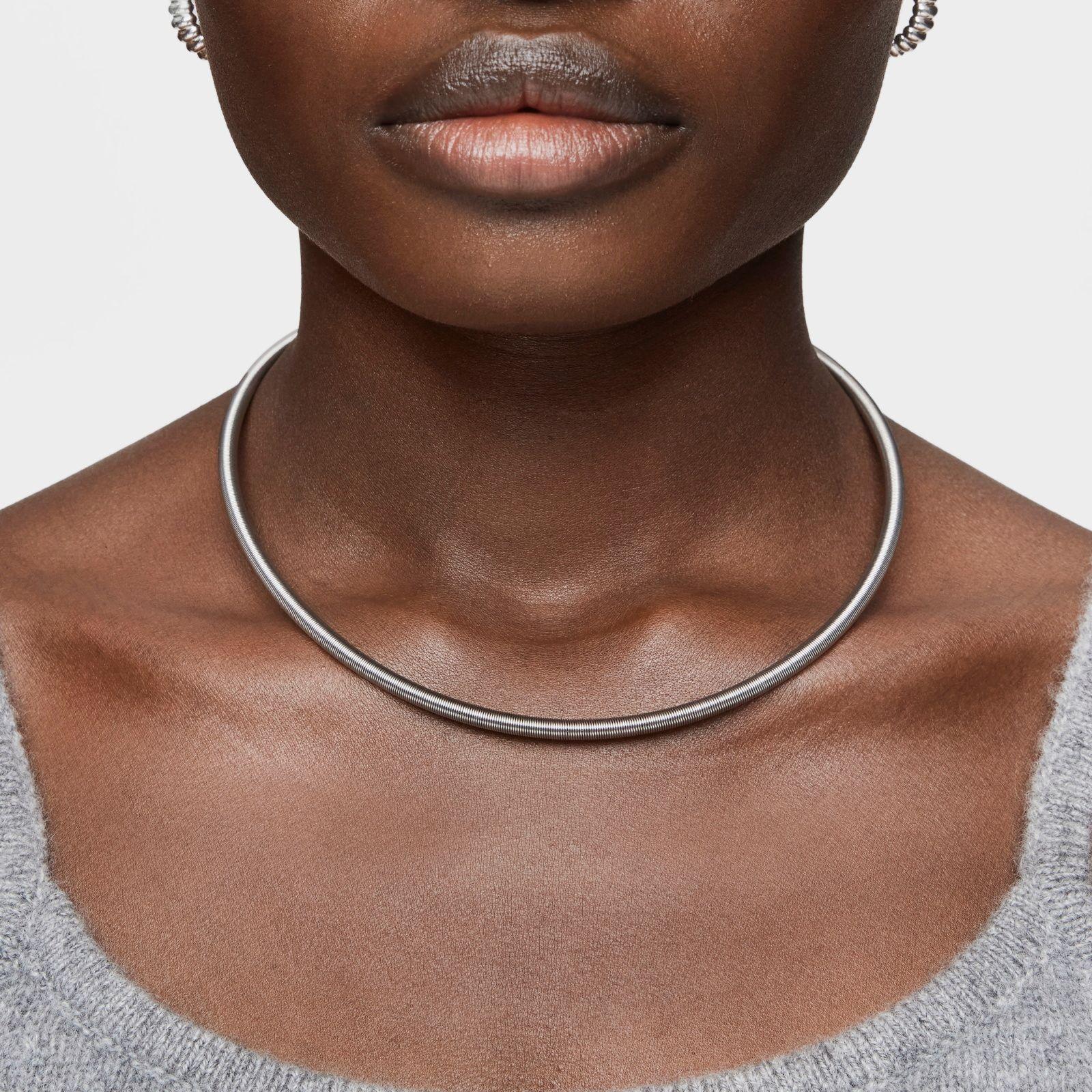 Collar de acero 4 mm Mesh Tube-3