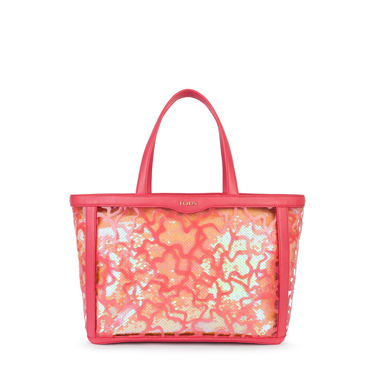 Bolsa mediana Kaos Shock Sequins rosa-3
