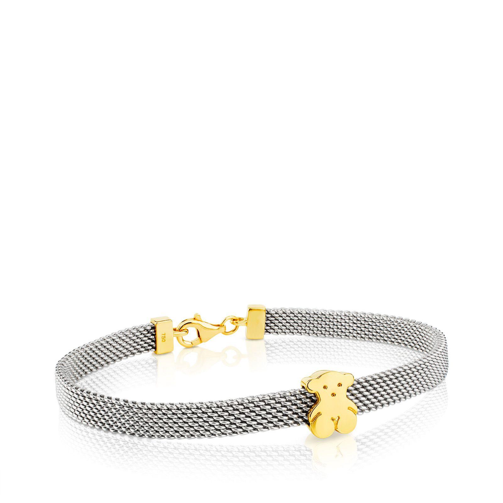Pulsera Tous Mesh de Oro y Acero-0