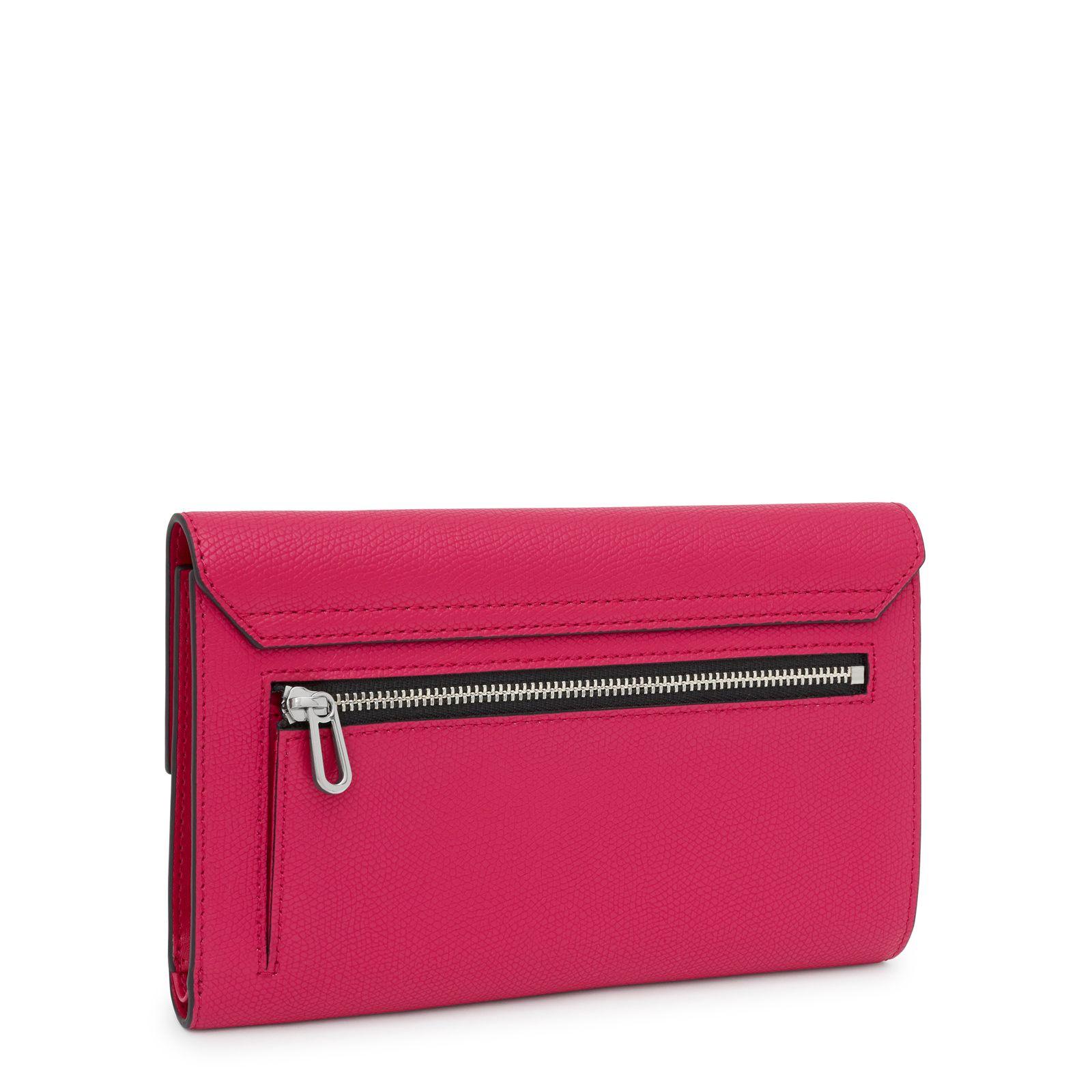 Billetera grande Flap fucsia TOUS Lucia-1