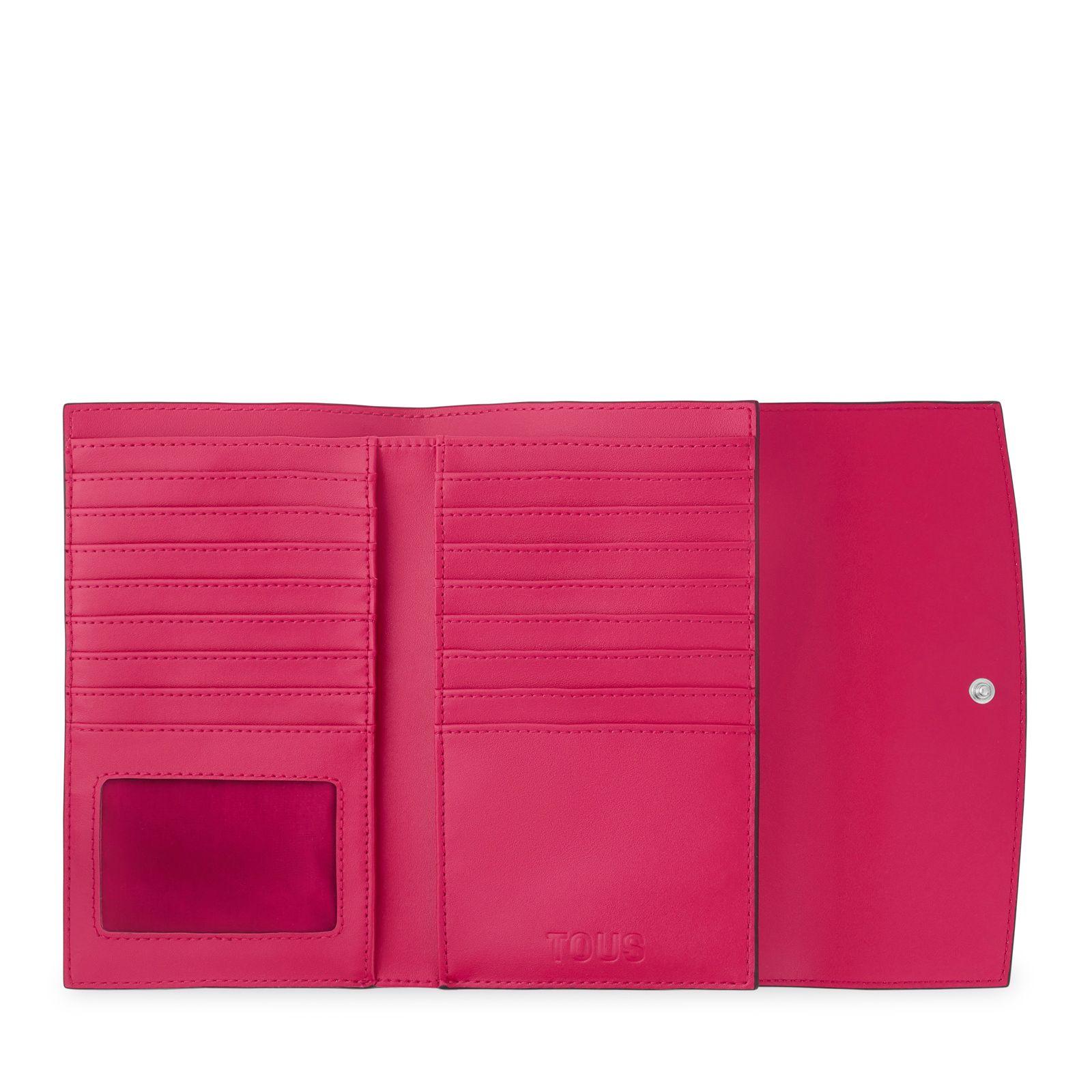 Billetera grande Flap fucsia TOUS Lucia-2