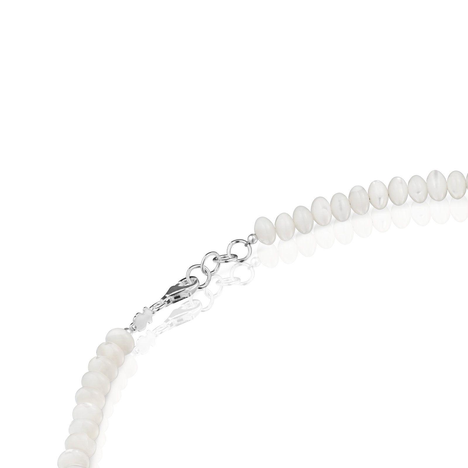 Collar corto de plata y nácar Basic Colors-1