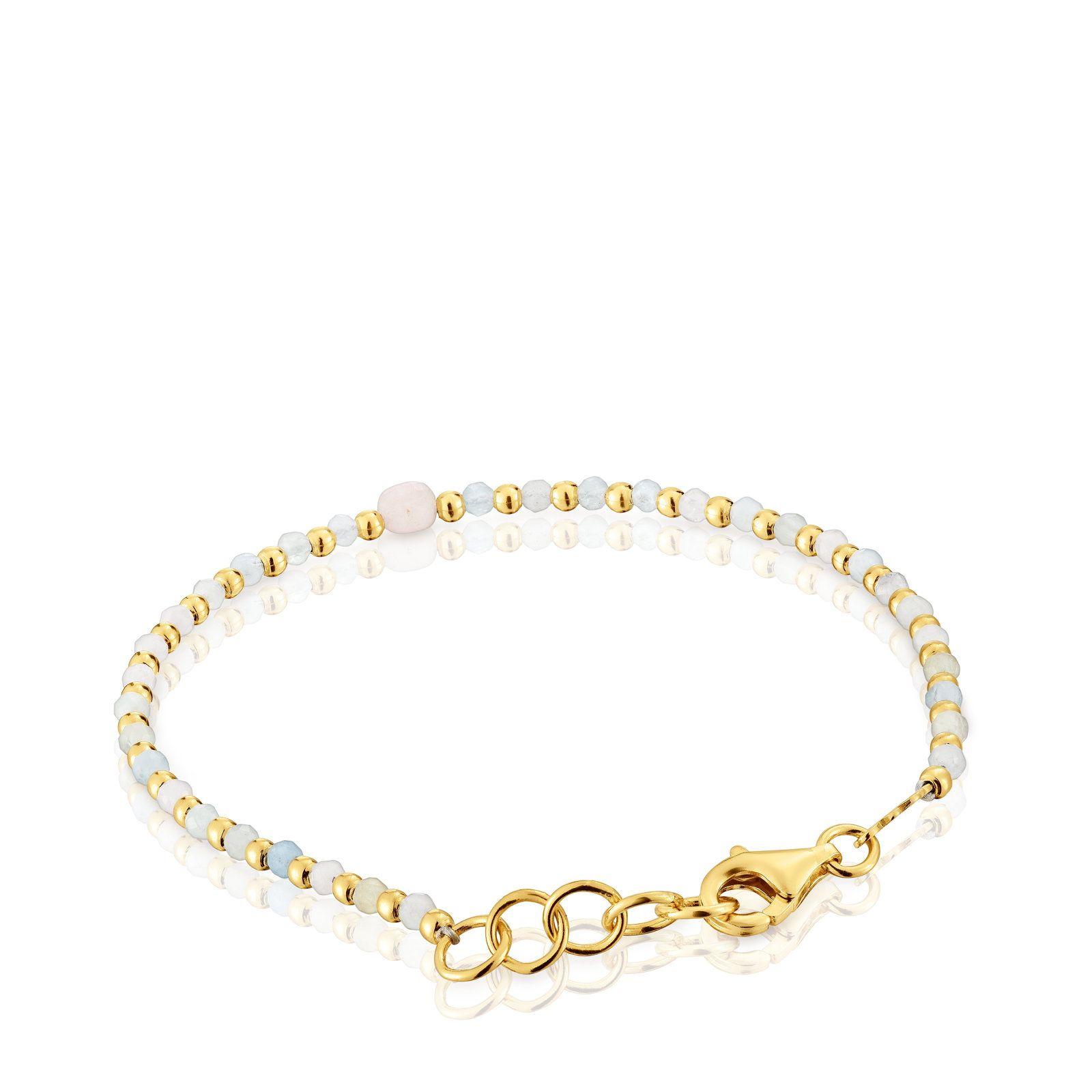 Pulsera bolas con baño de oro 18 kt sobre plata Basic Colors-2