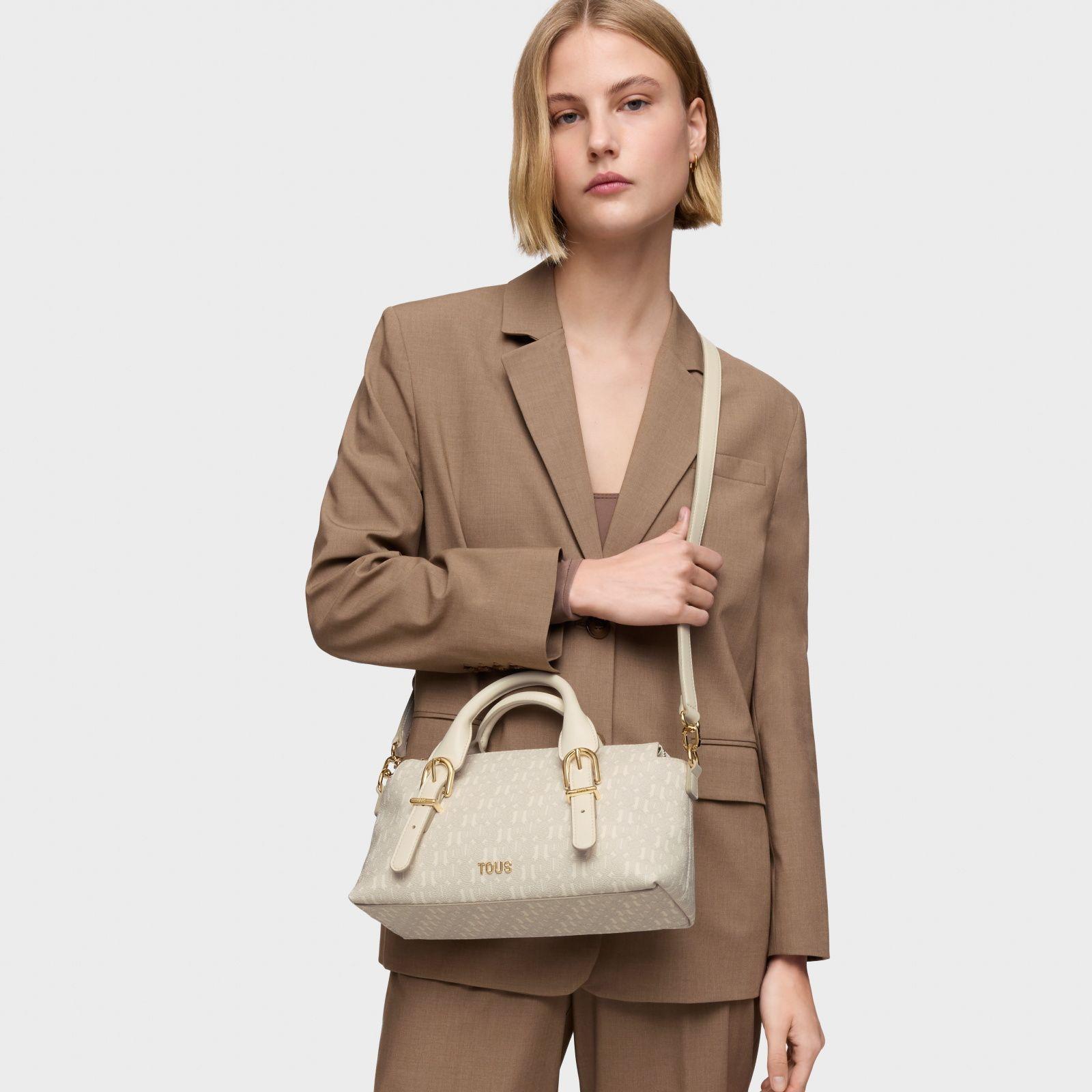 Bowling mediano beige TOUS Buckles Silhouette-5