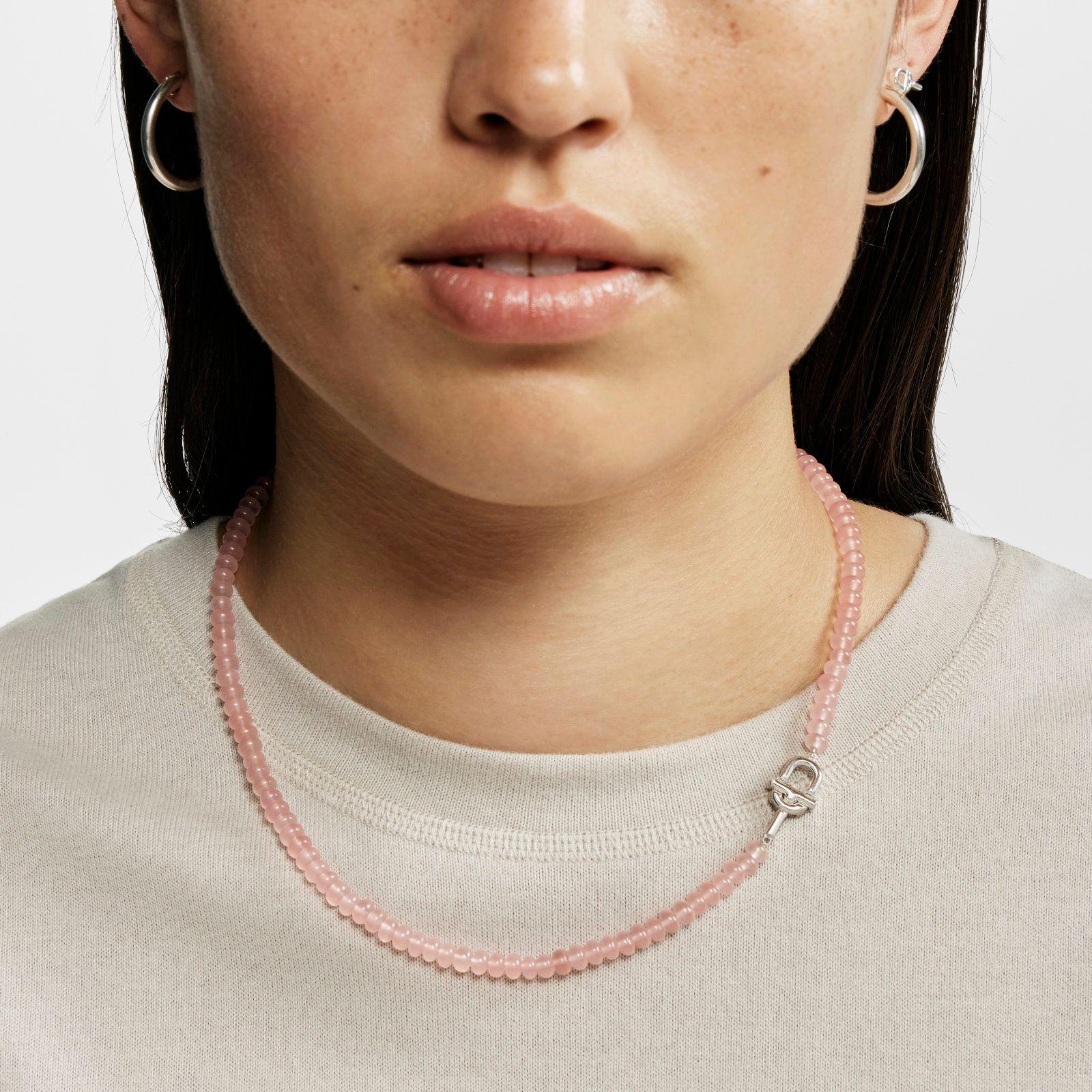 Collar de plata y calcedonia tratada rosa TOUS MANIFESTO-4