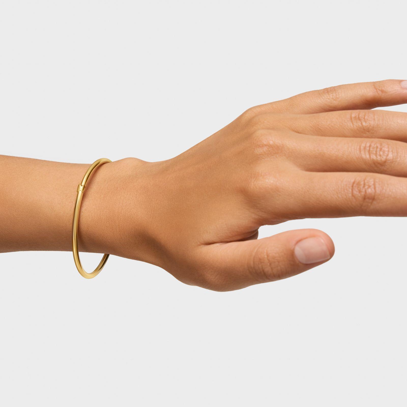 Pulsera esclava con baño de oro de 18 kt sobre plata Hold-5