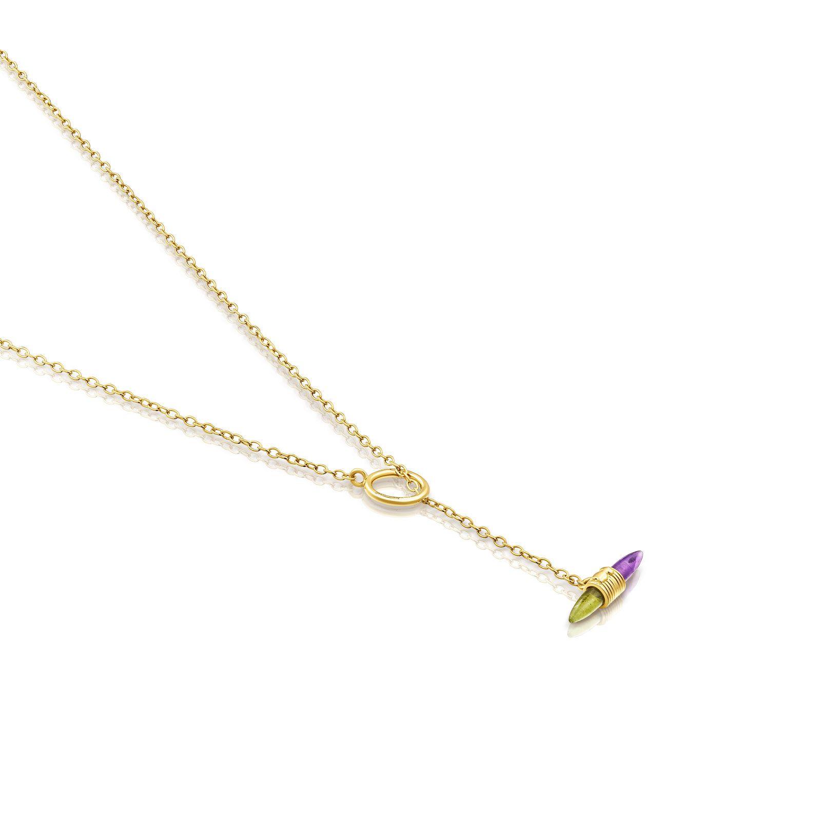 Collar de oro y gemas Lure-2