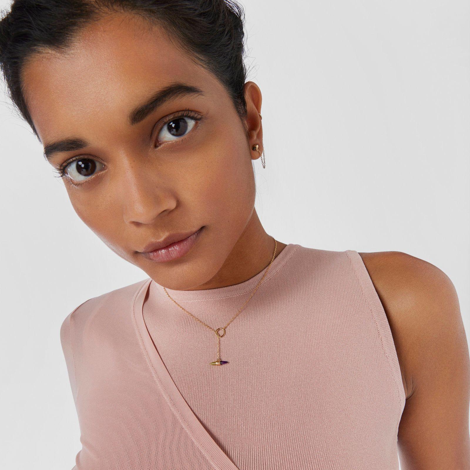 Collar de oro y gemas Lure-3