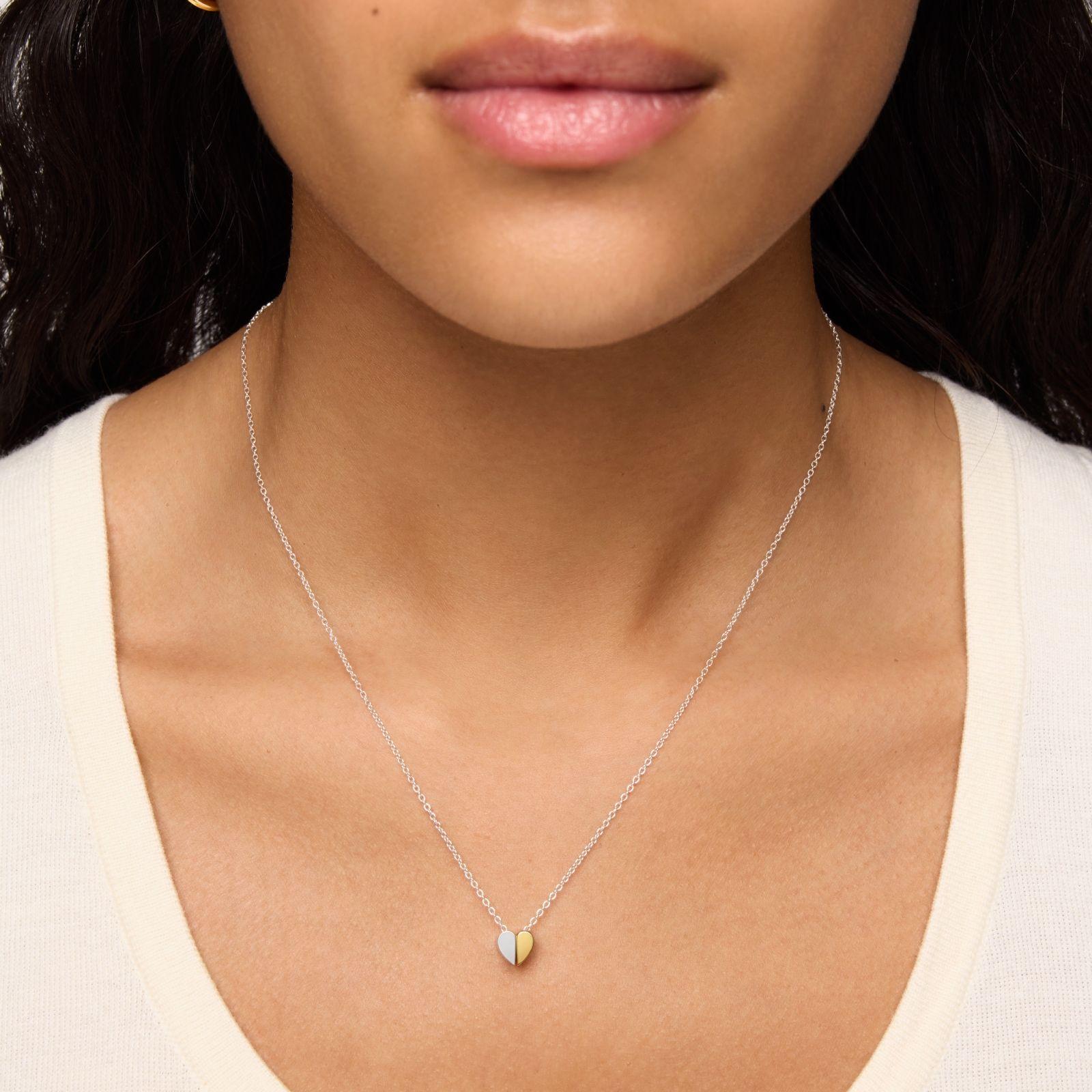 Collar bicolor y motivo corazón 7 mm TOUS 1950-5