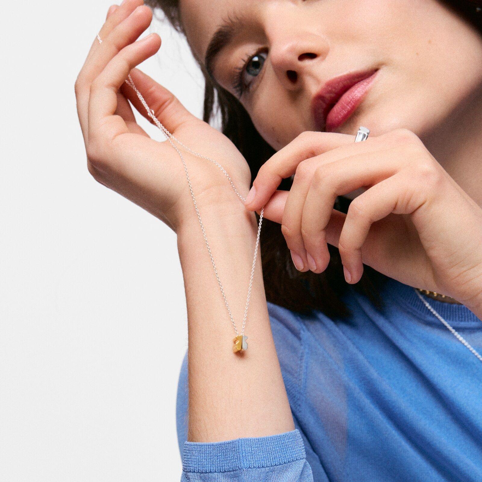 Collar bicolor y motivo oso 8 mm TOUS 1950-4