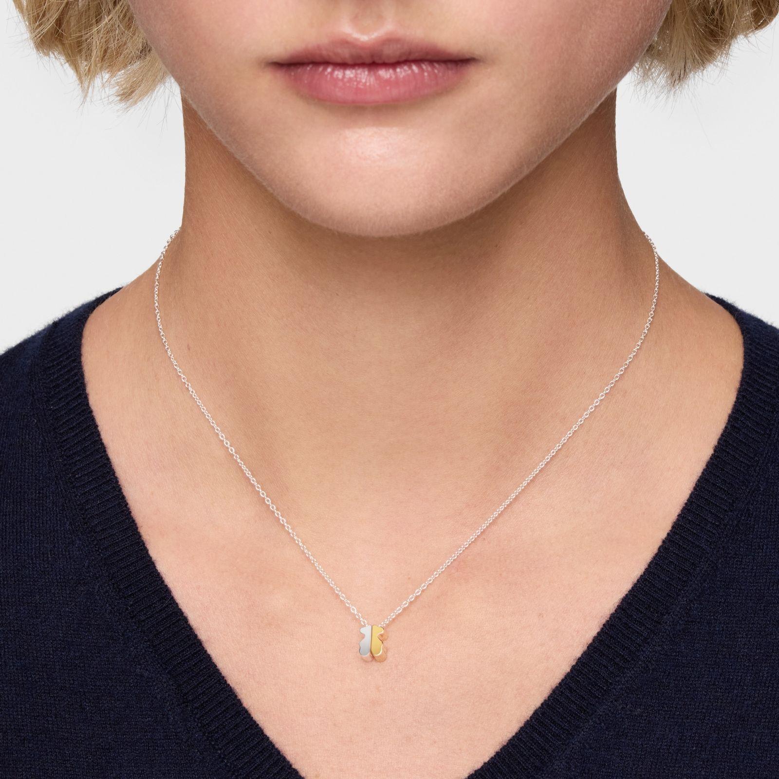 Collar bicolor y motivo oso 8 mm TOUS 1950-6