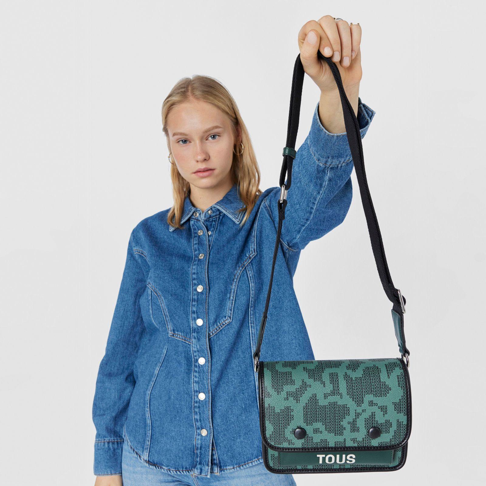 Bandolera pequeña Audree verde Kaos Pix Tous-6