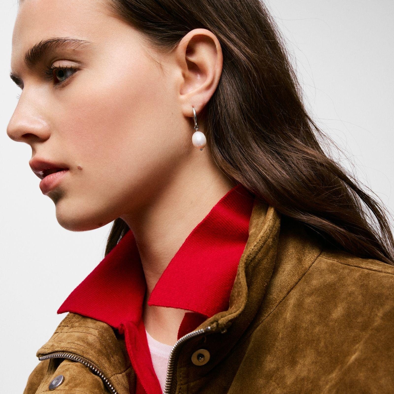 Pendientes de acero, perla cult flecha TOUS Charming-5