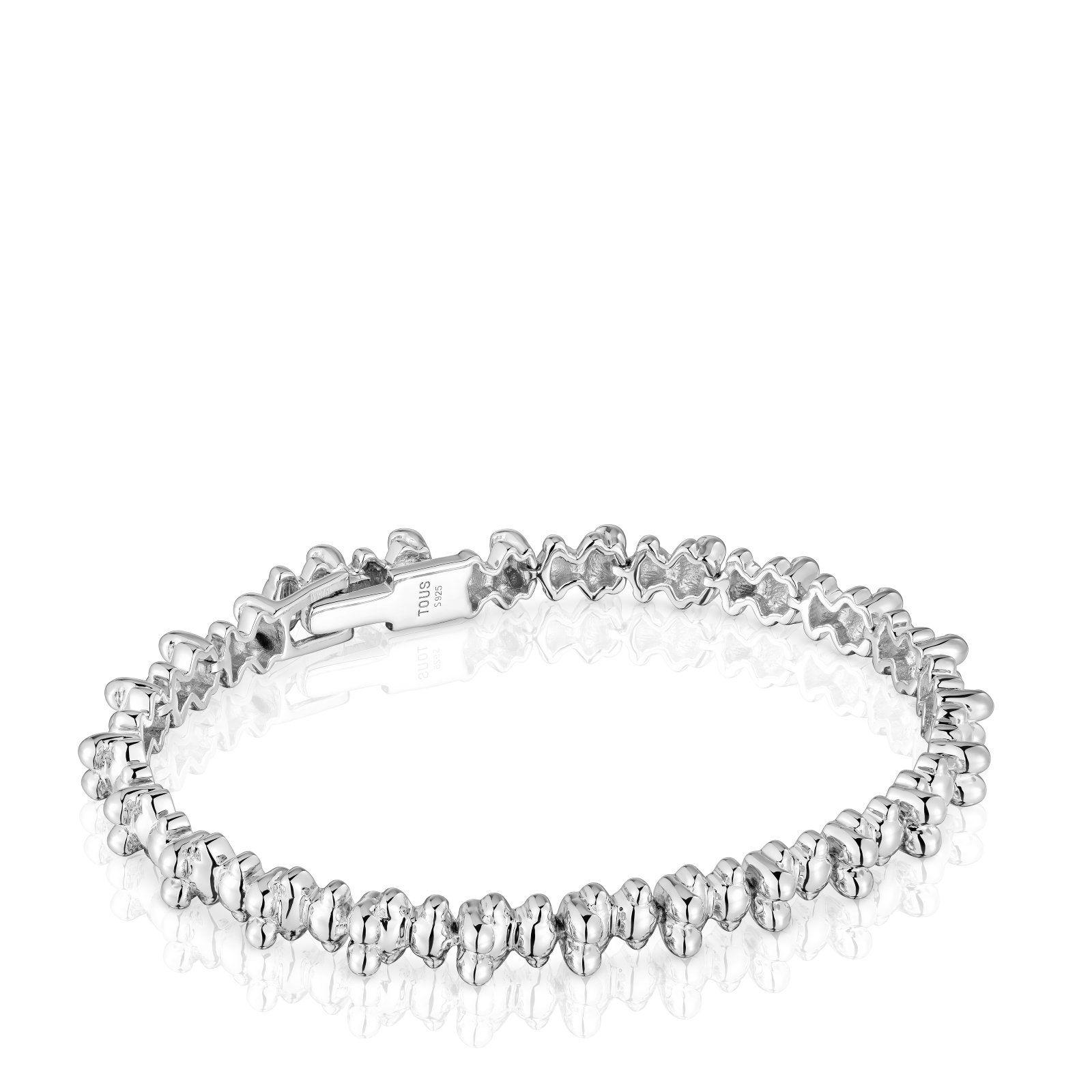 Pulsera cadena de plata motivos oso Bold Bear-0