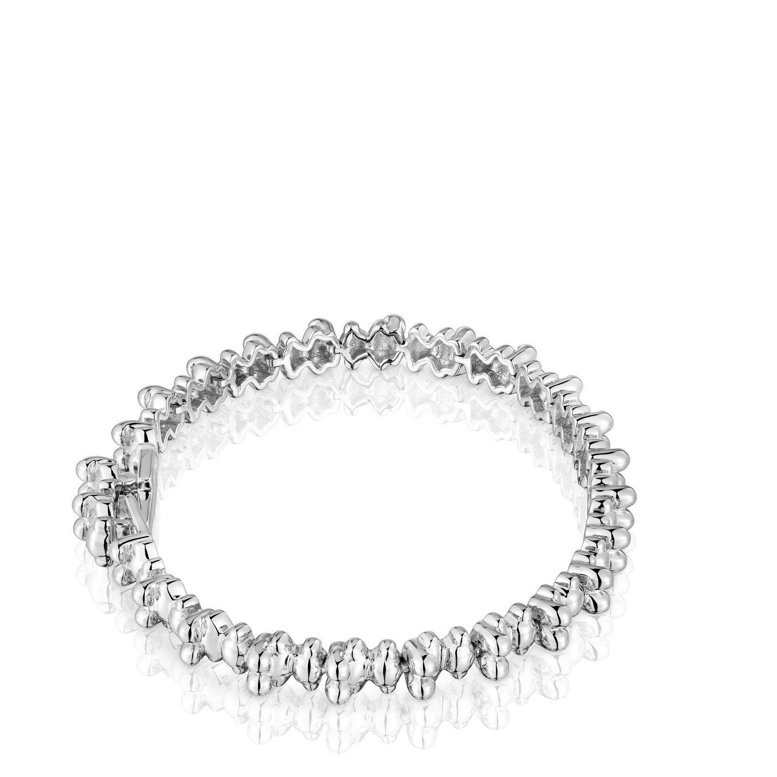Pulsera cadena de plata motivos oso Bold Bear-1