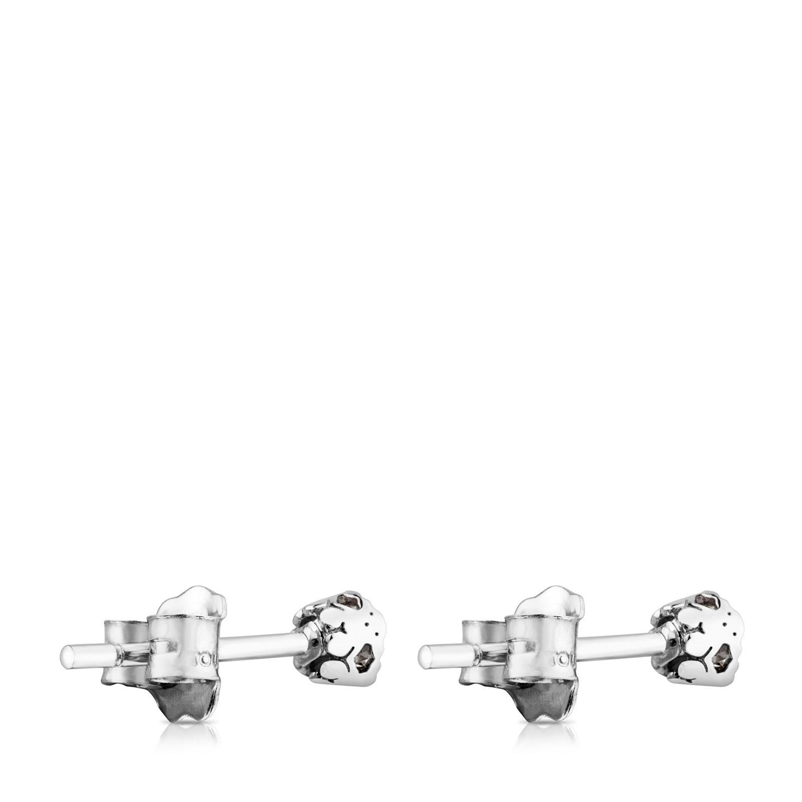 Pendientes Tous Boca Osos de Oro blanco y Diamantes-2