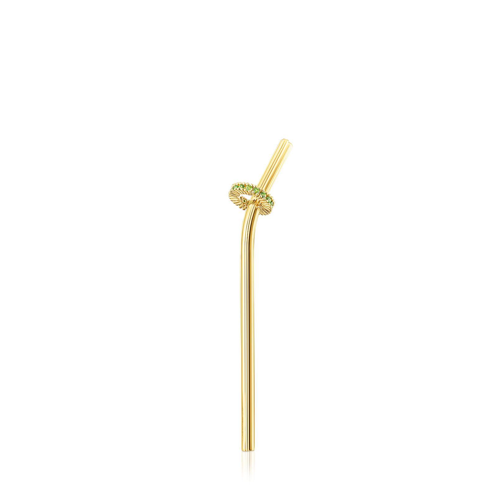 Colgante de plata vermeil y cromodiópsido 70 mm St. Tropez-2