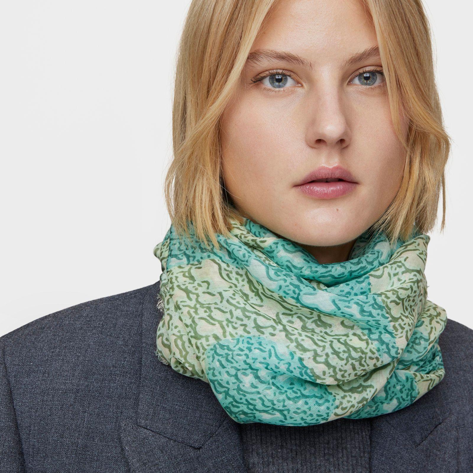 Pañuelo de modal menta Kaos Mini Evolution-3