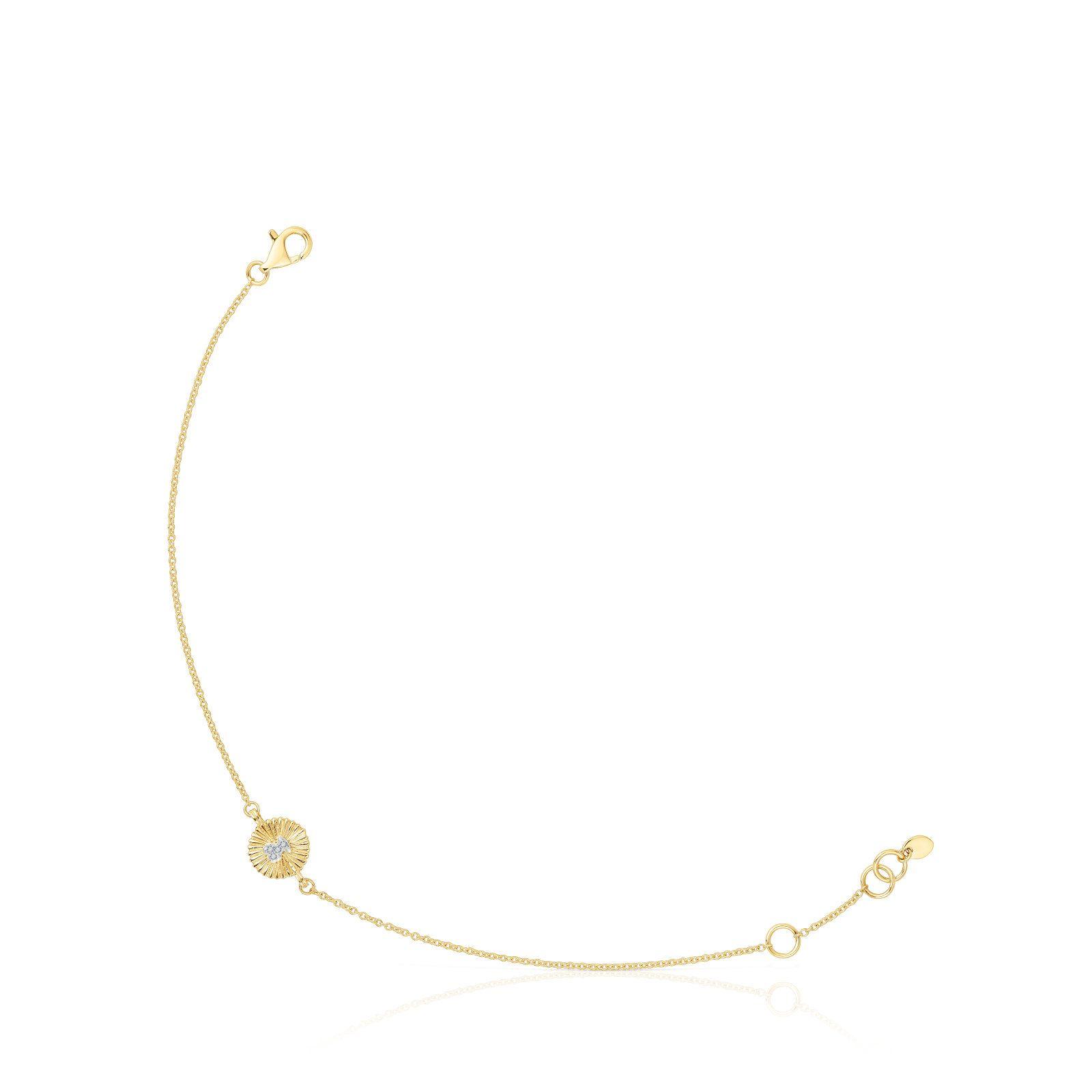 Pulsera de oro y diamantes Iris Motif-0
