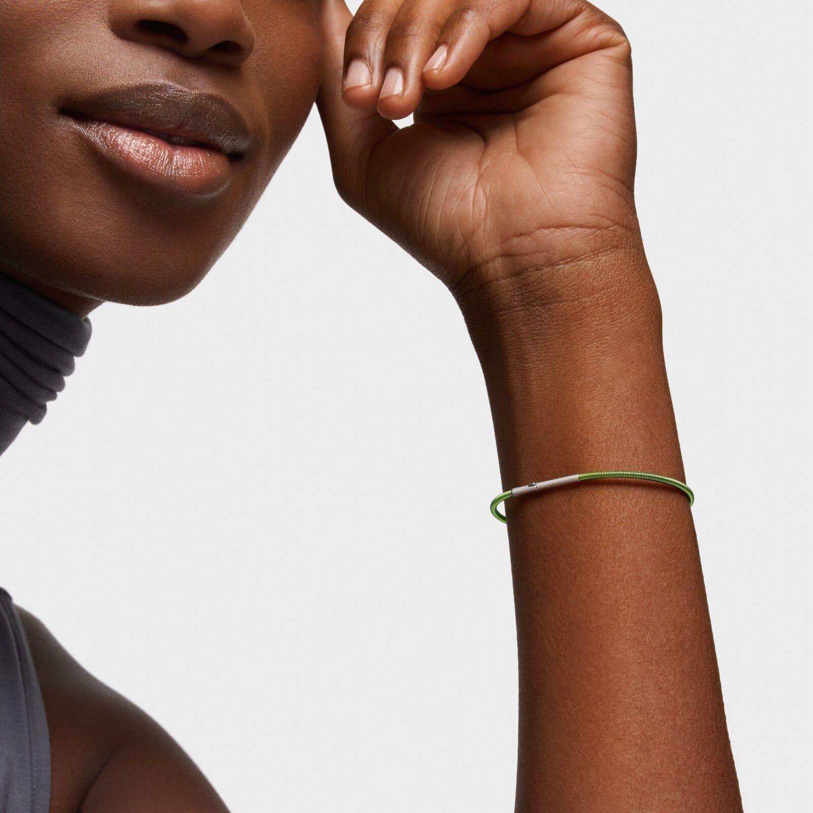 Pulsera de acero verde 2 mm TOUS Mesh Tube-4