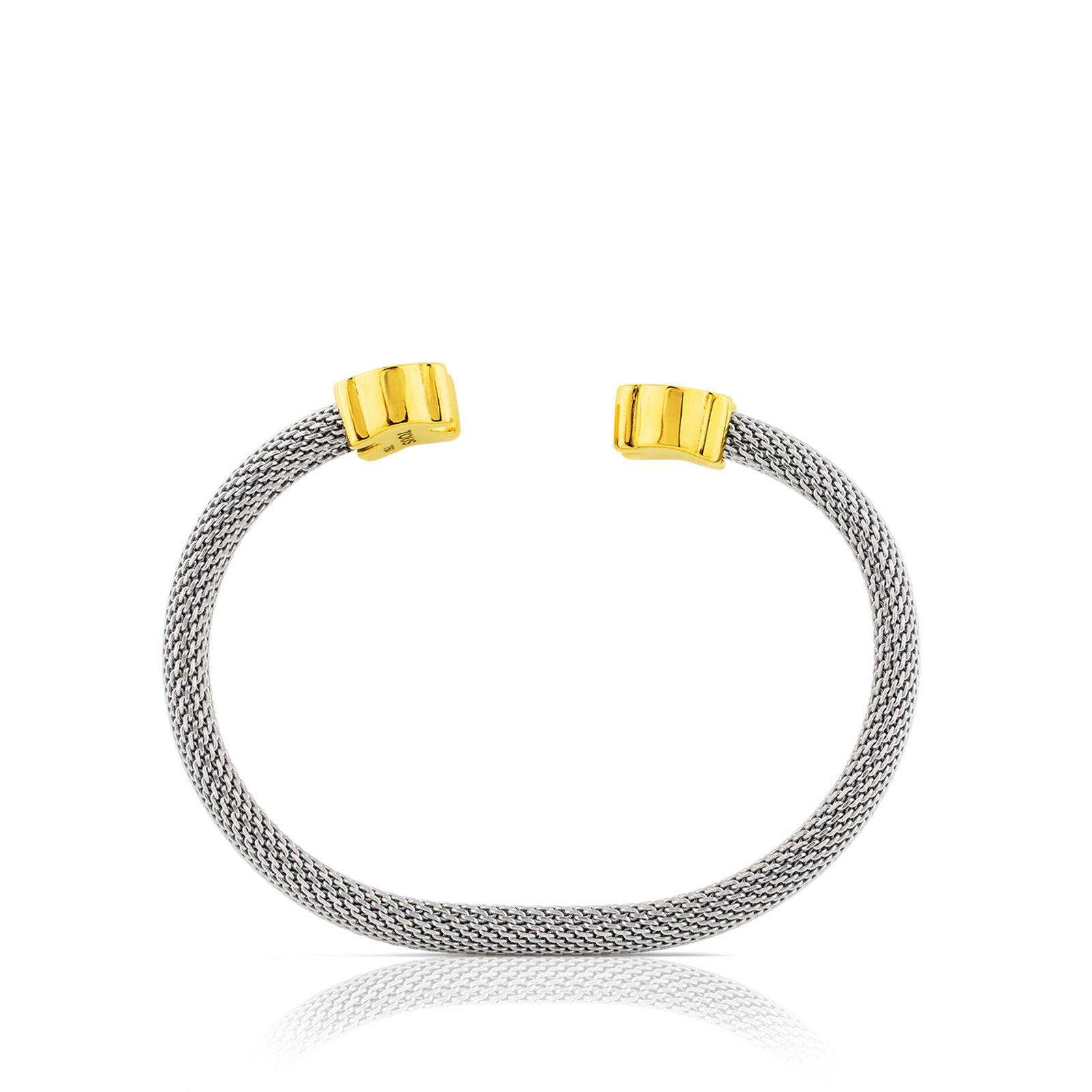 Pulsera Mesh de Acero y Oro Tous-2