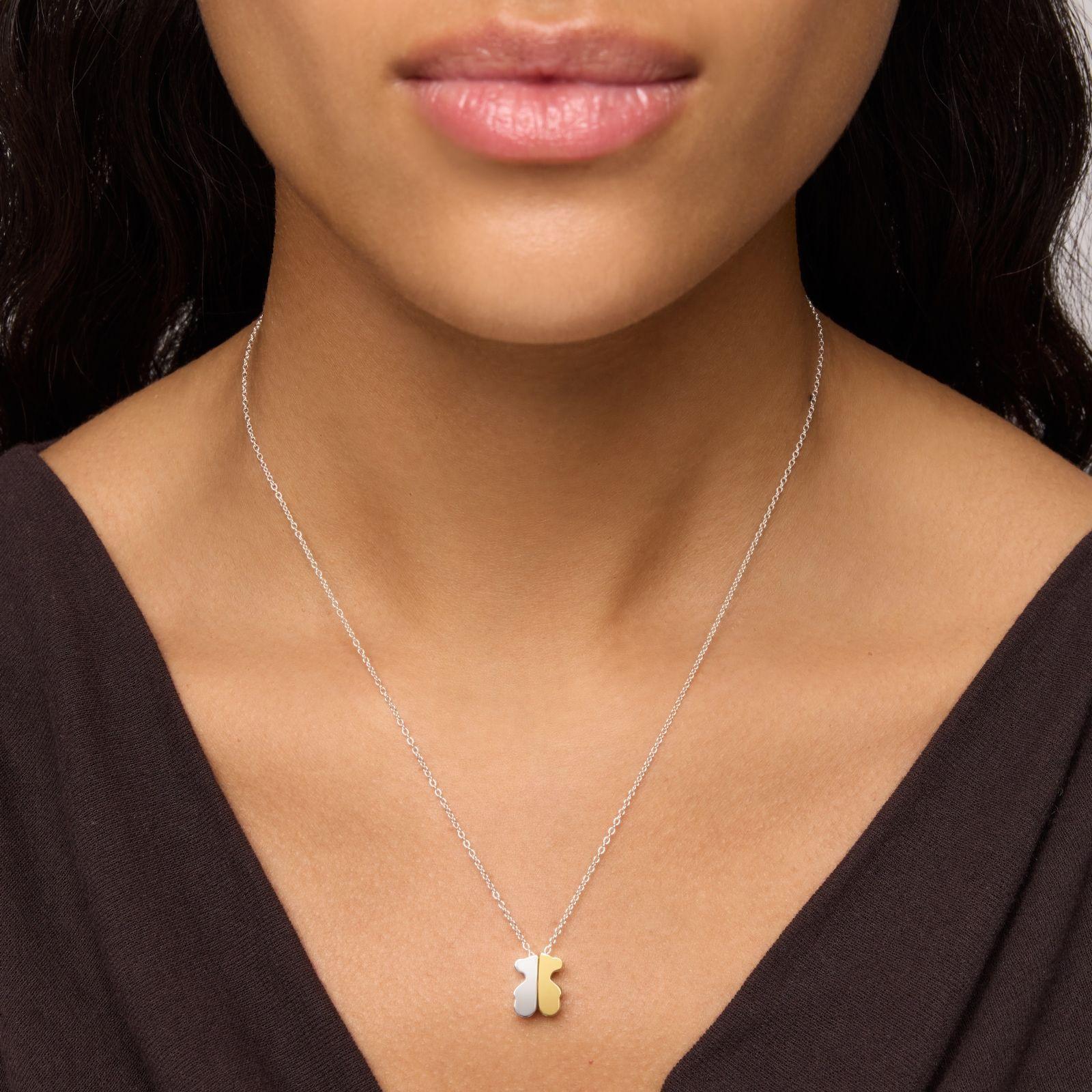 Collar bicolor y motivo oso 12 mm TOUS 1950-3