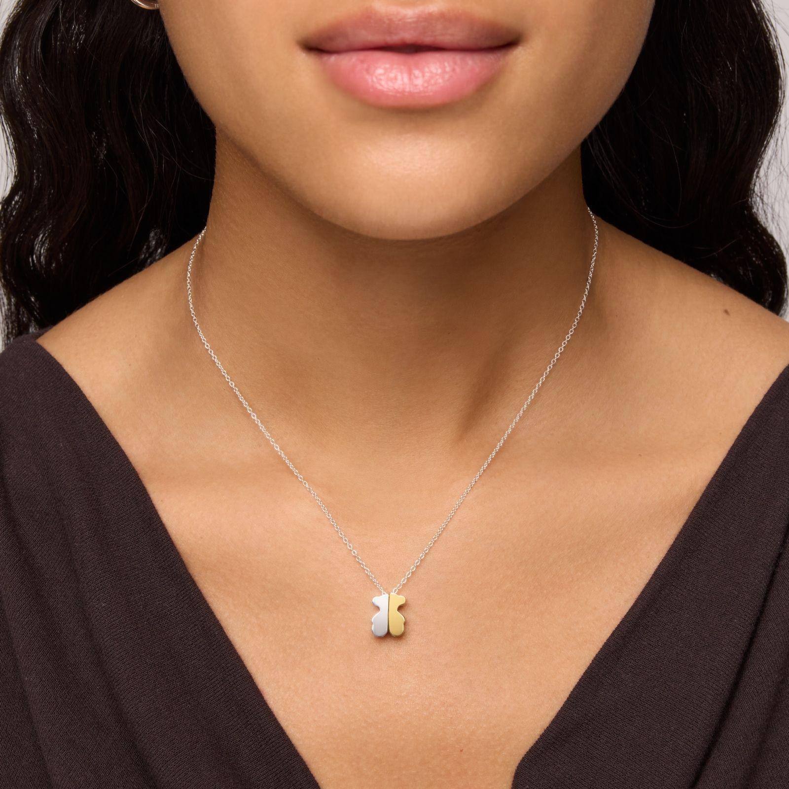 Collar bicolor y motivo oso 12 mm TOUS 1950-6