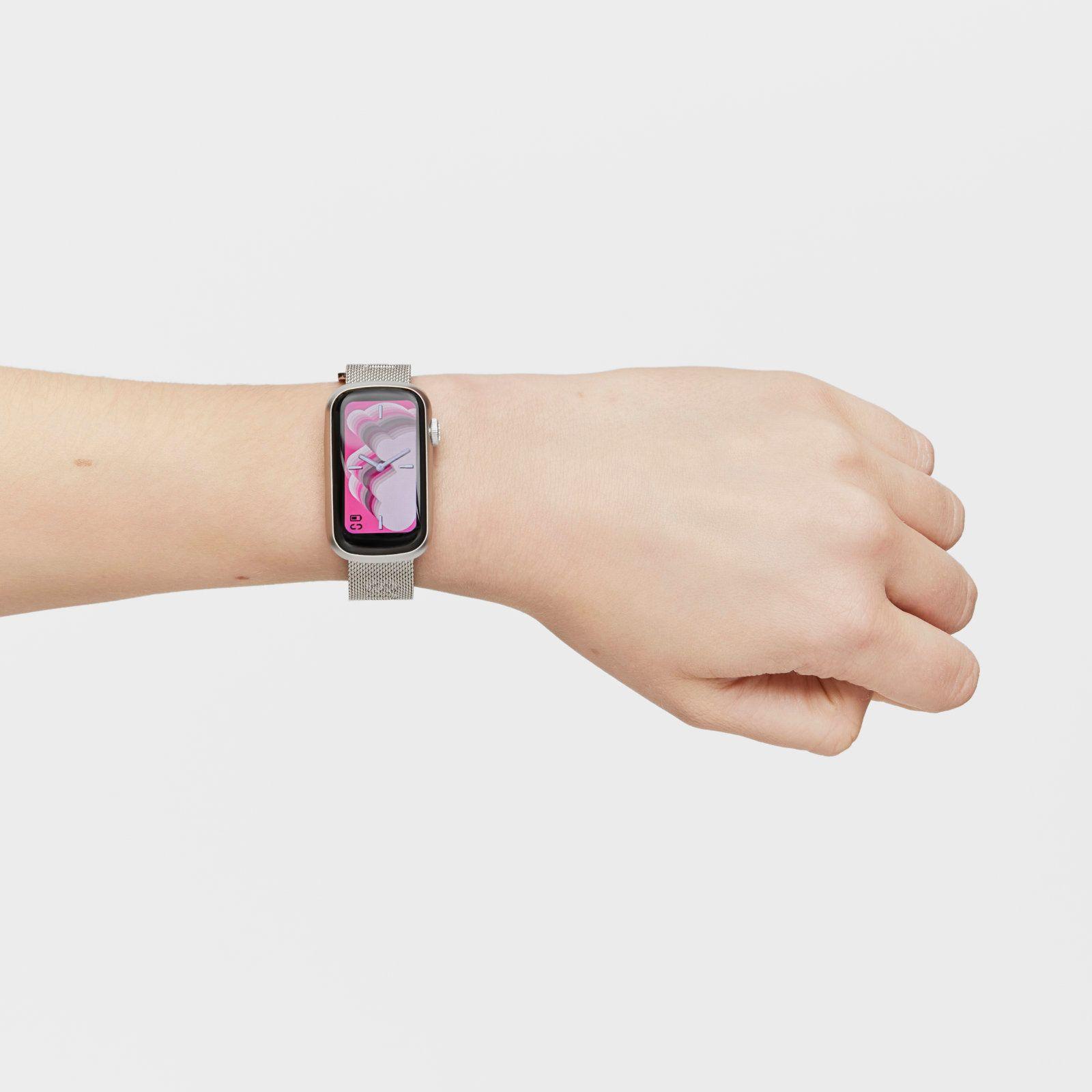 Reloj smartwatch acero y caja aluminio TOUS T-Band Mesh-7