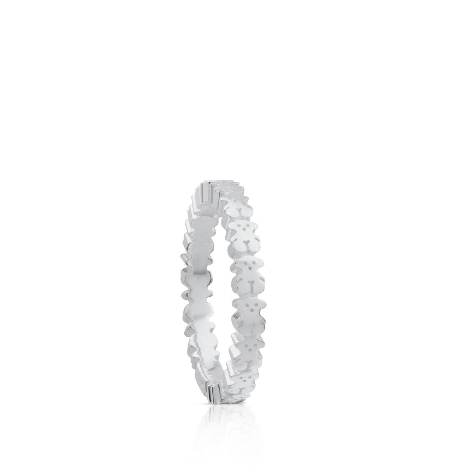 Anillo de plata motivos oso Straight-0