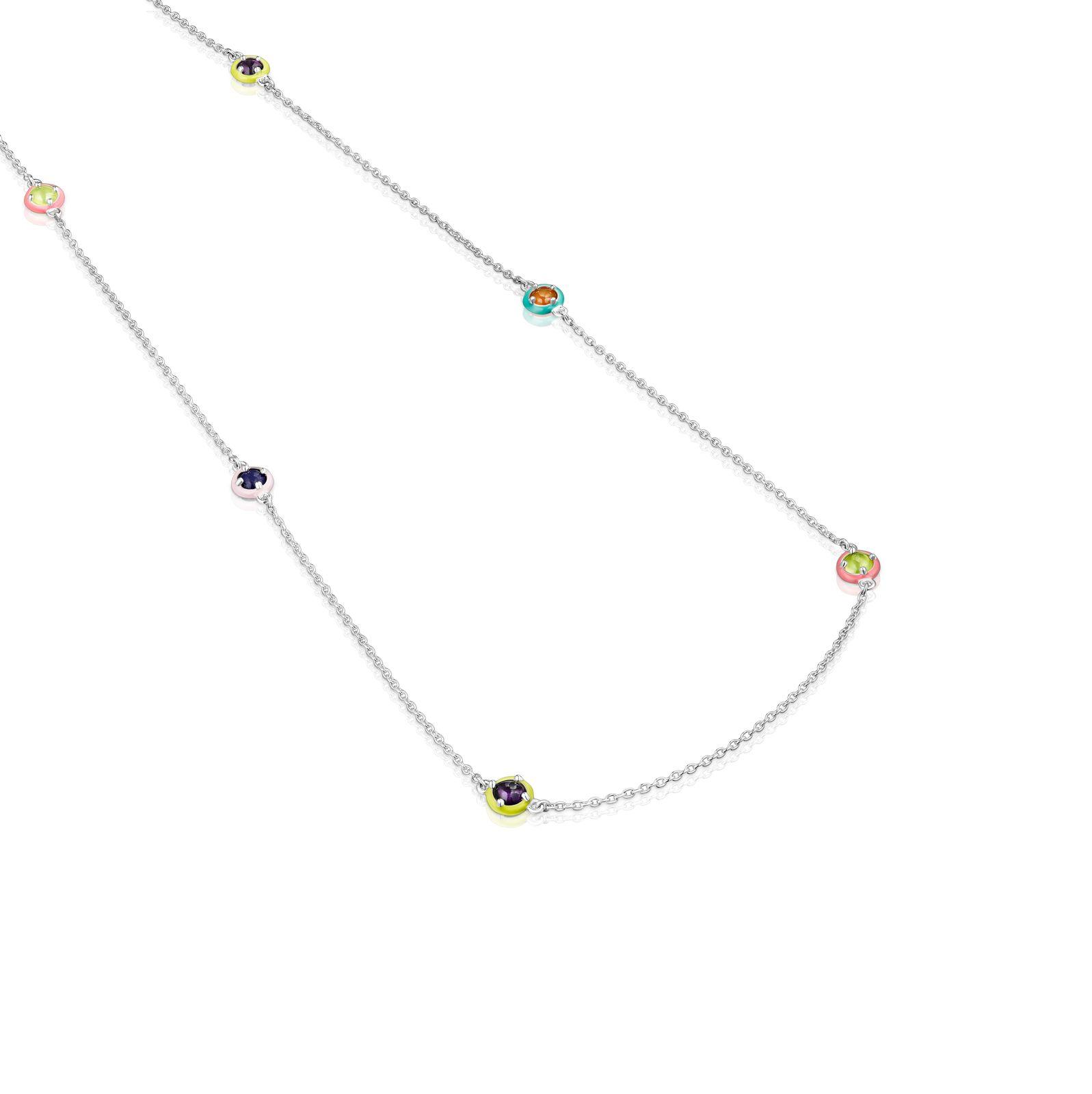 Collar de plata, gemas y esmalte TOUS Vibrant Colors-2
