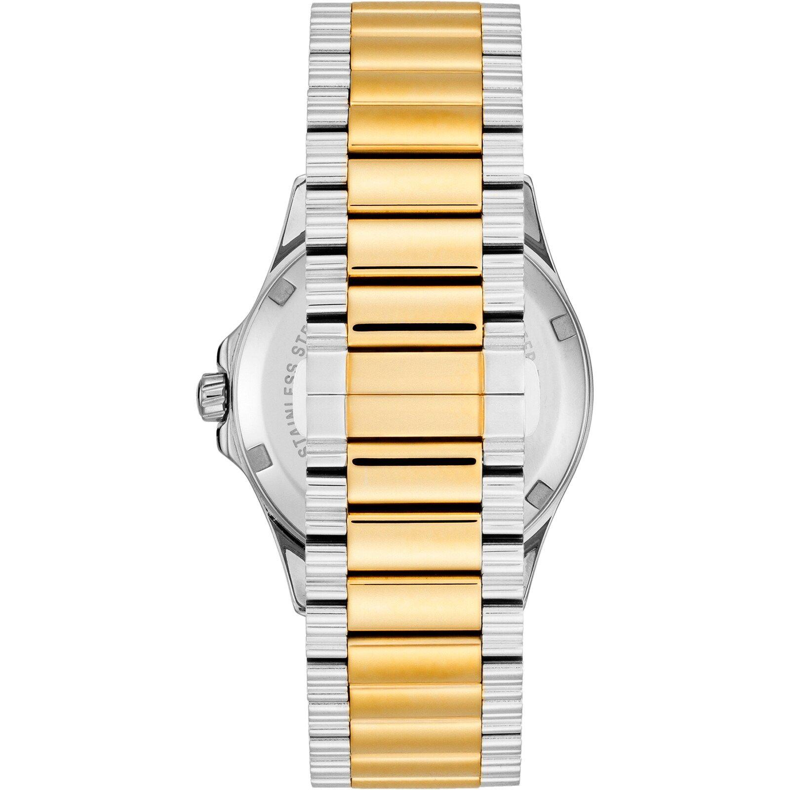 Reloj analógico con brazalete de acero y acero dorado DRIVE NEW-2