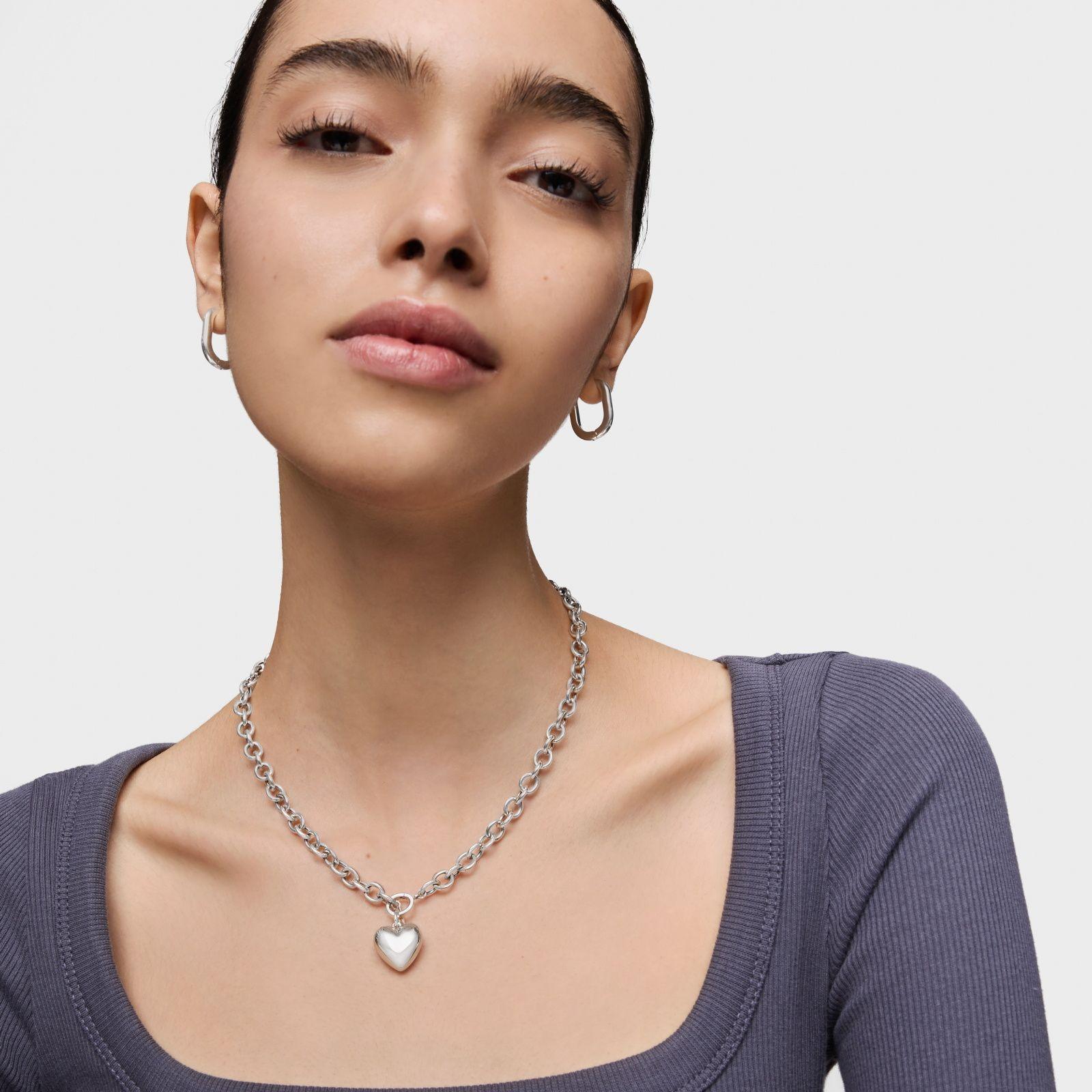 Colgante pequeño de plata motivo corazón Garden Of Love-3