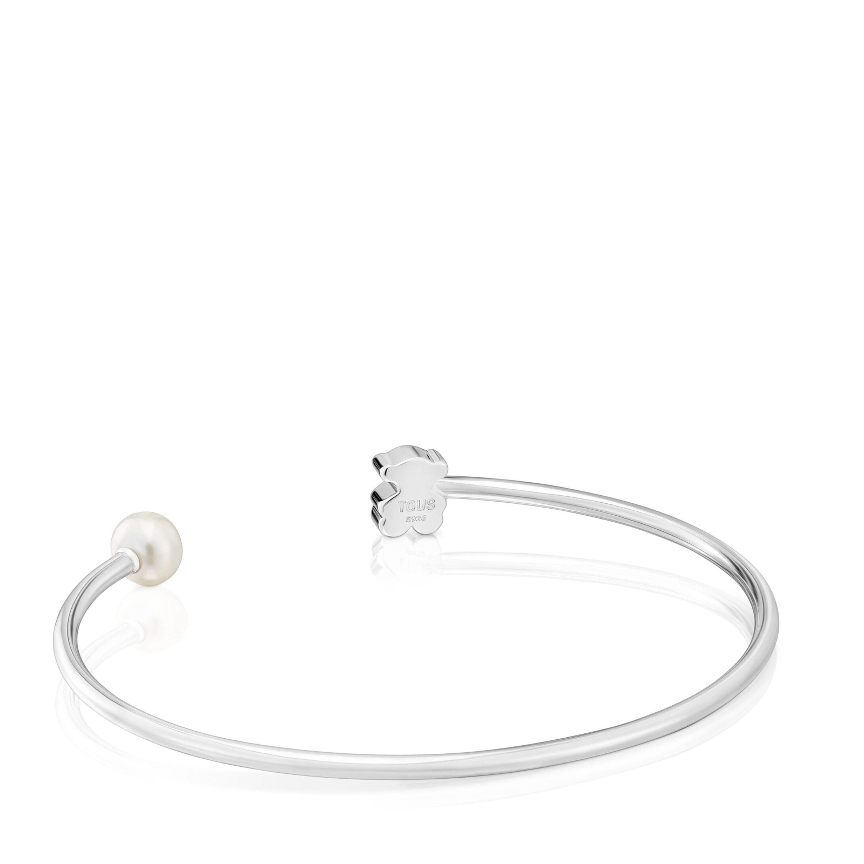 Pulsera esclava de plata con perla cultivada Sweet Dolls-2