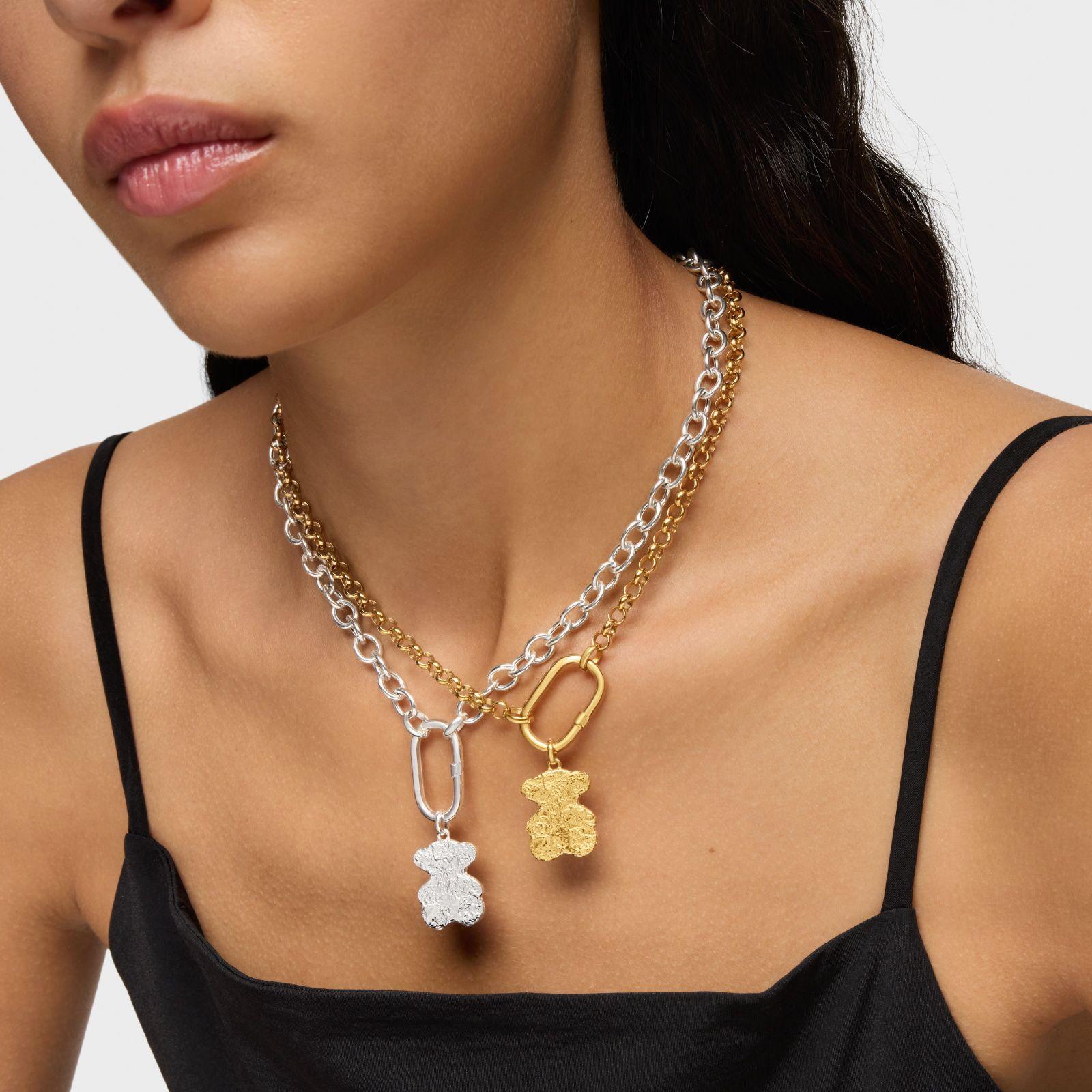 Colgante oso bombón oro 18 kt sobre plata Sweet Dolls-4