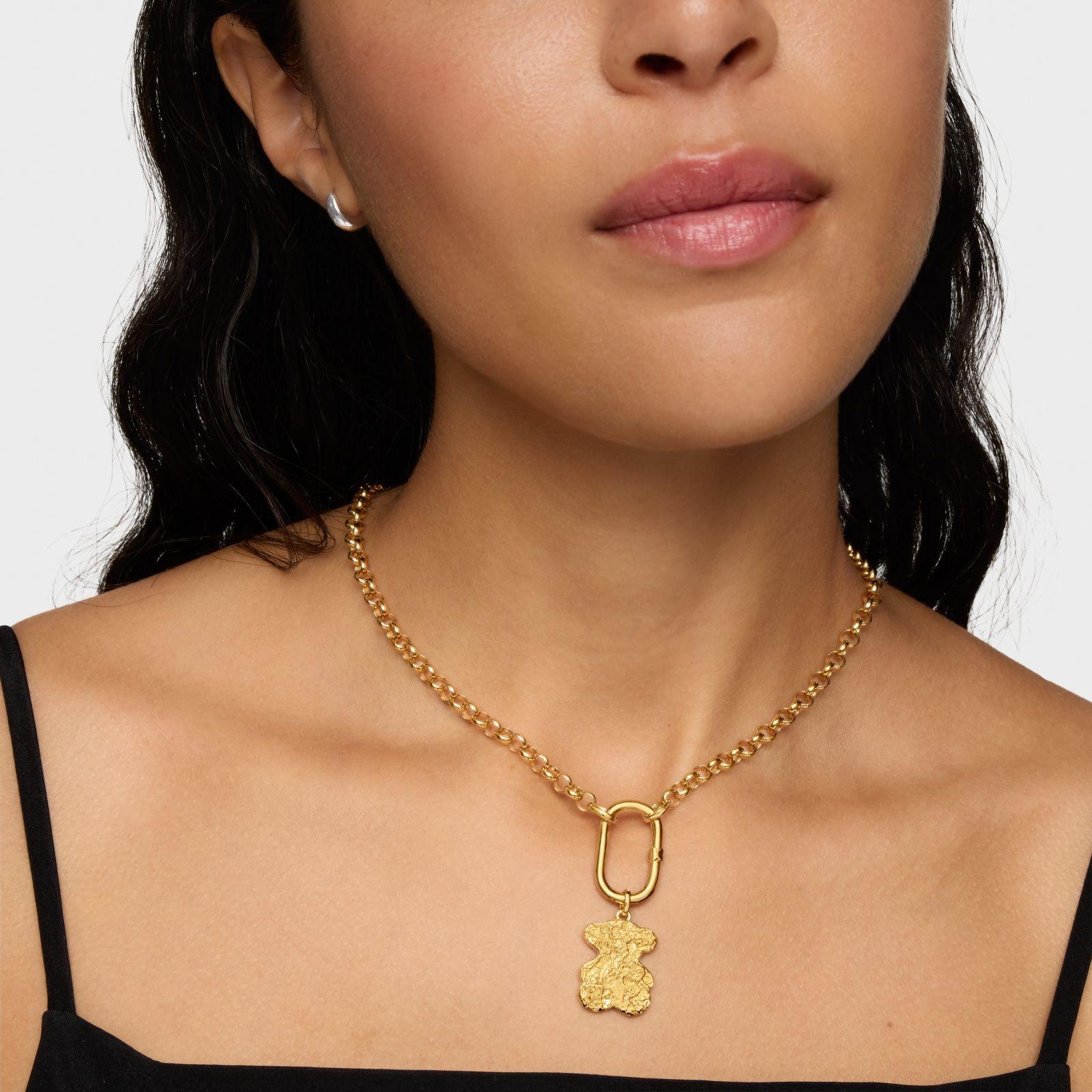 Colgante oso bombón oro 18 kt sobre plata Sweet Dolls-5