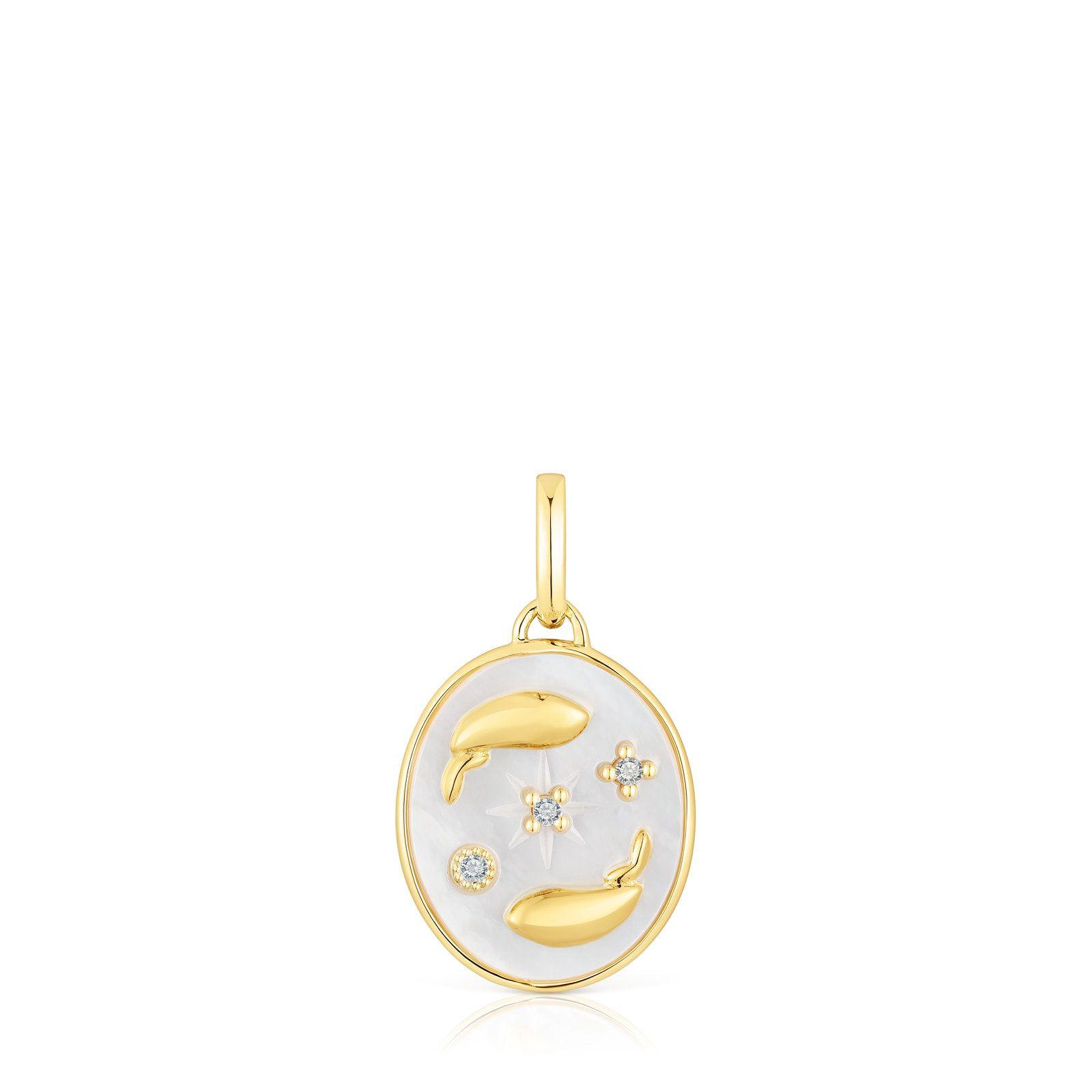 Colgante Piscis de vermeil con nácar TOUS Horoscope-0