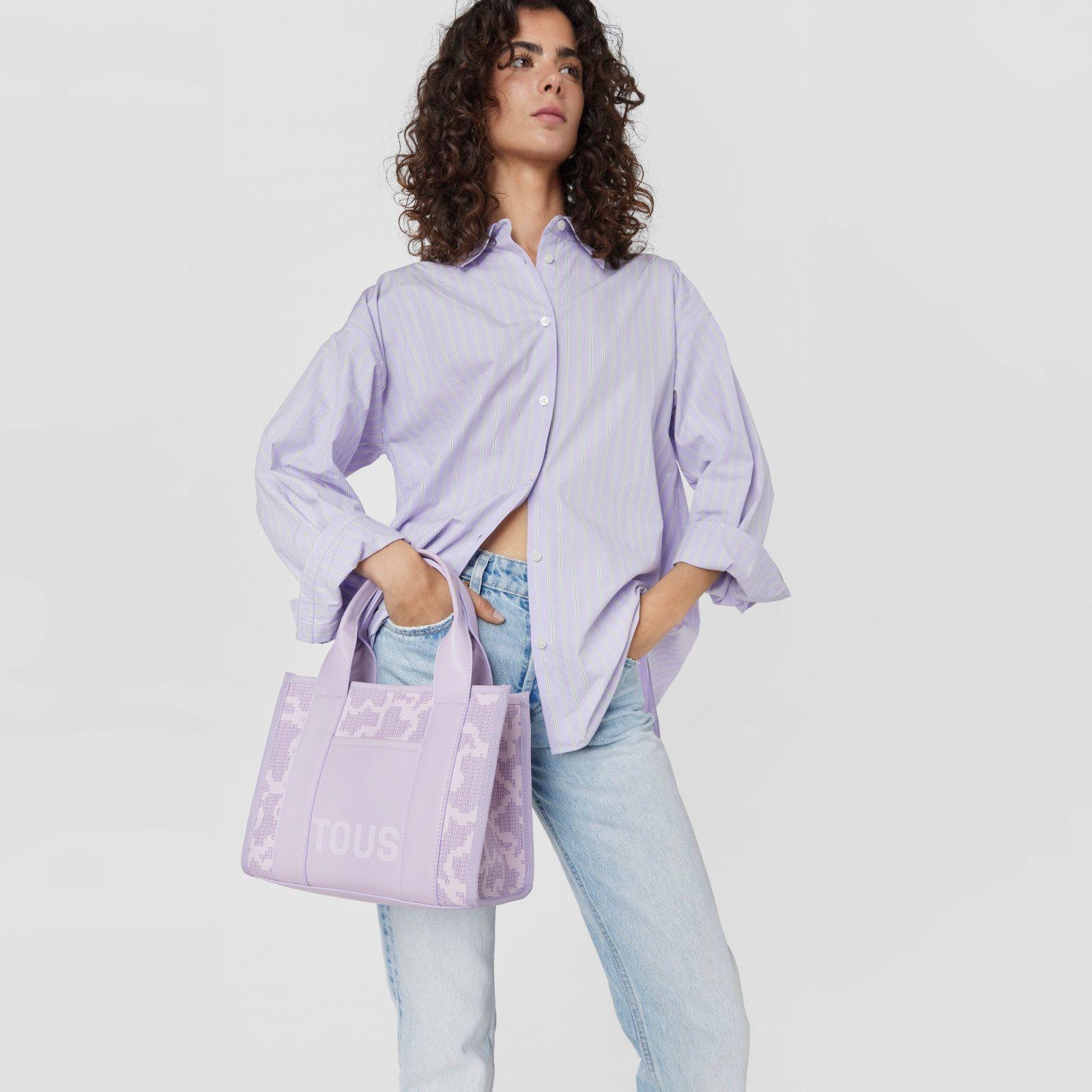 Shopping mediano Amaya malva Kaos Pix-4