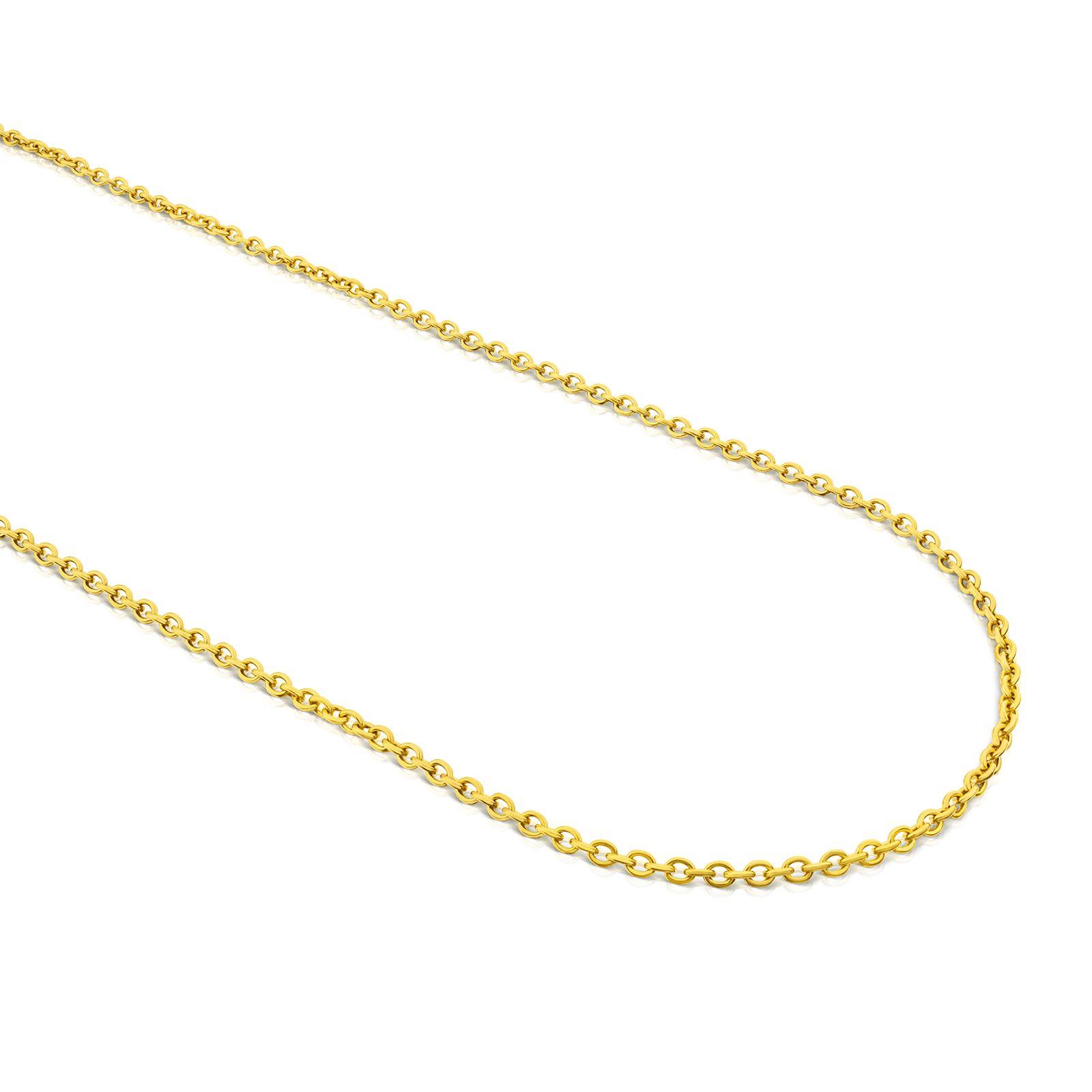 Gargantilla con baño de oro 18 kt sobre plata chain-2