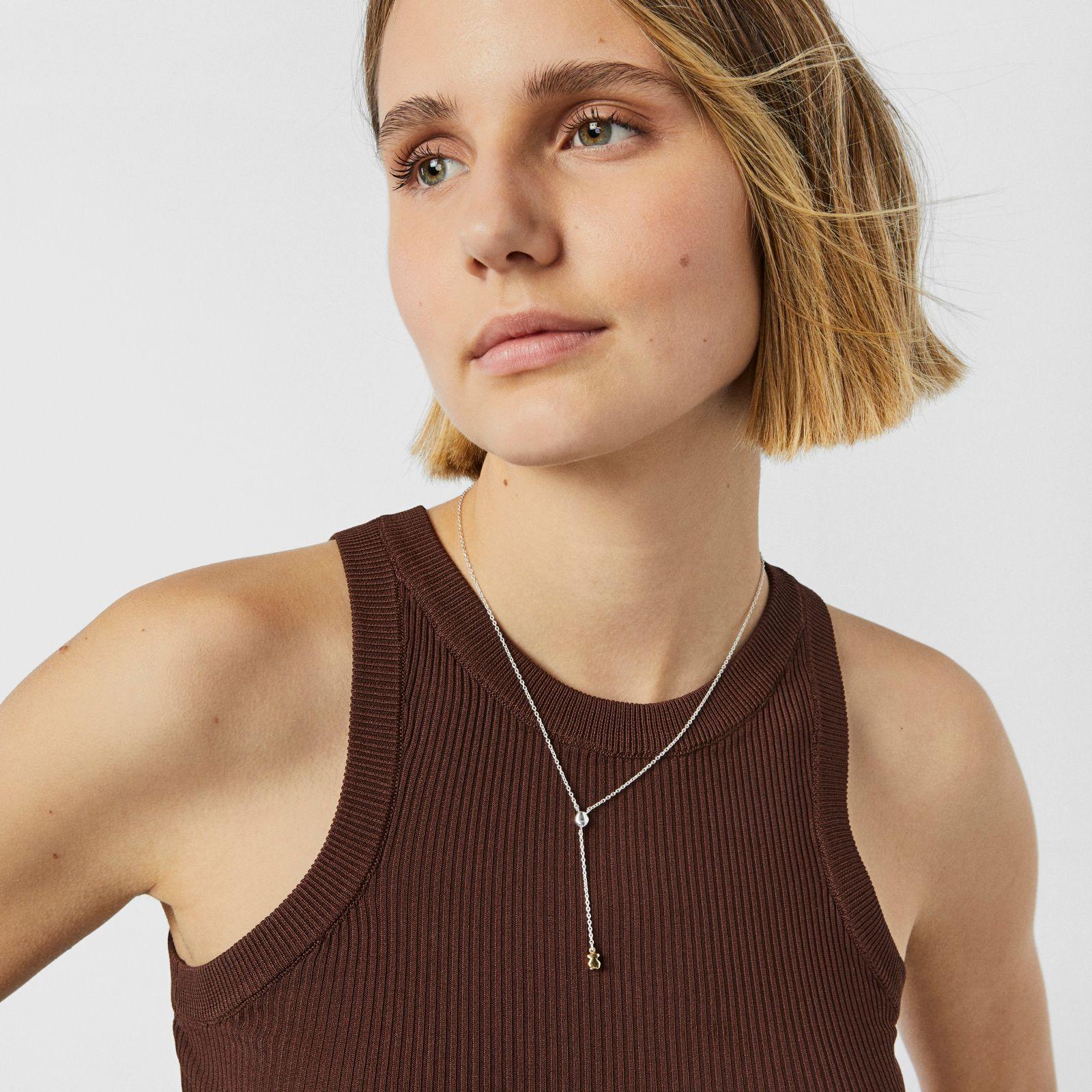 Collar bicolor con oso Joy Bits Tous-2